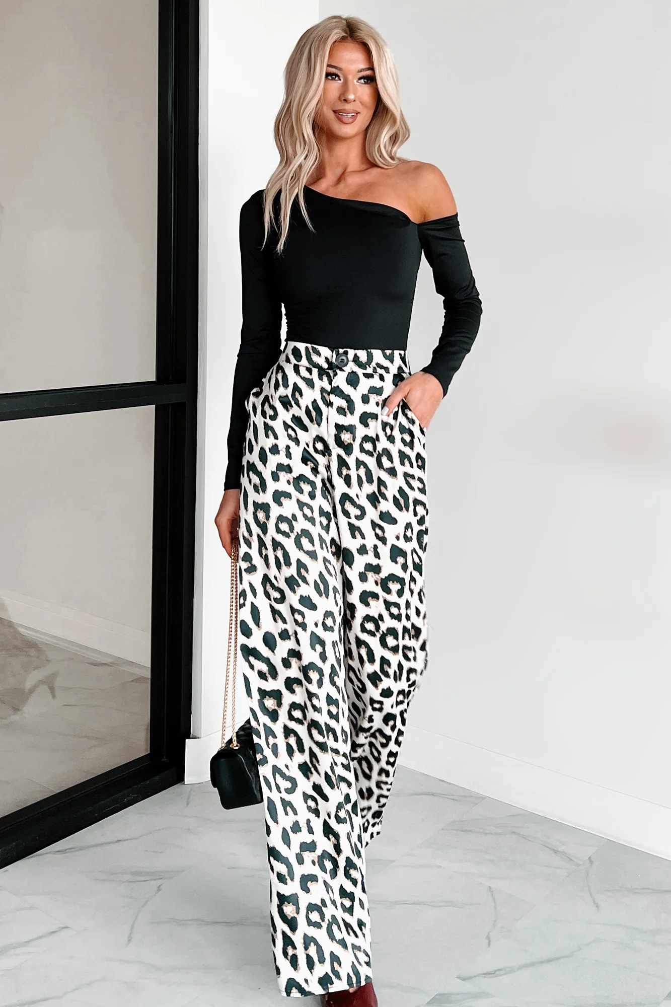 Simple Standards Asymmetric Bodysuit (Black) - Image 12