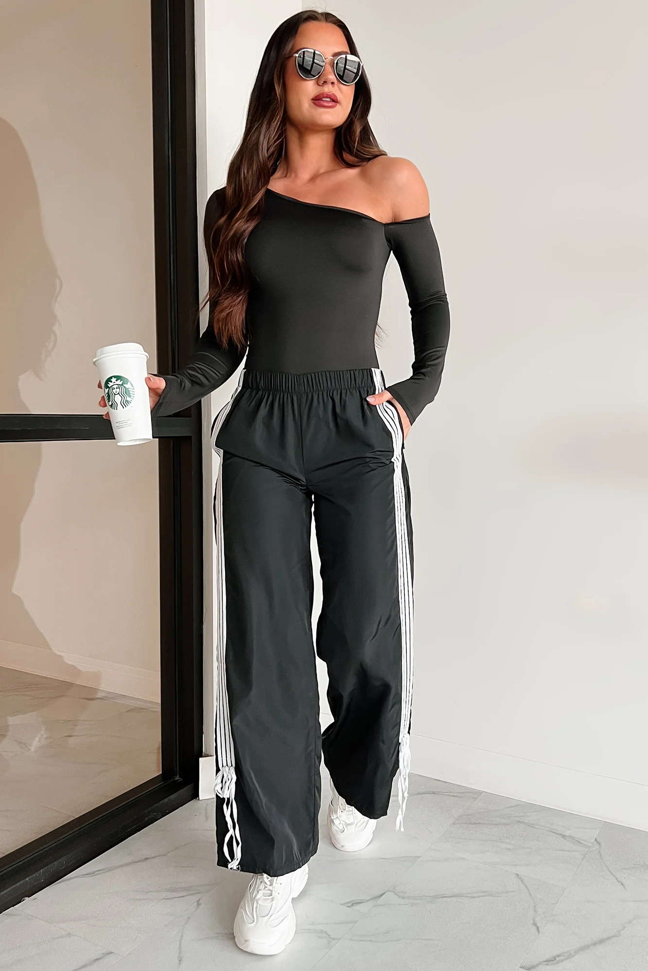 Simple Standards Asymmetric Bodysuit (Black) - Image 13