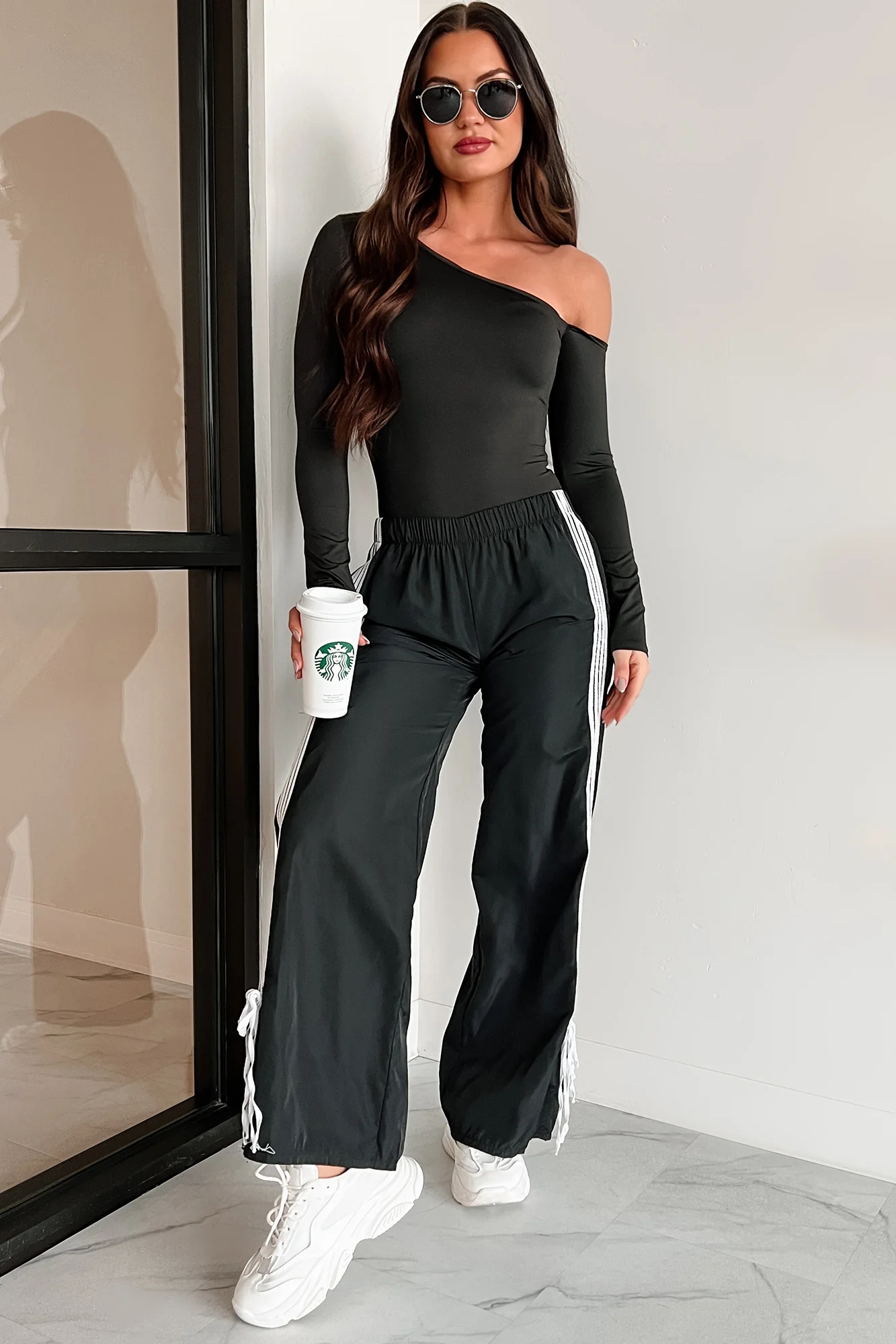 Simple Standards Asymmetric Bodysuit (Black) - Image 14
