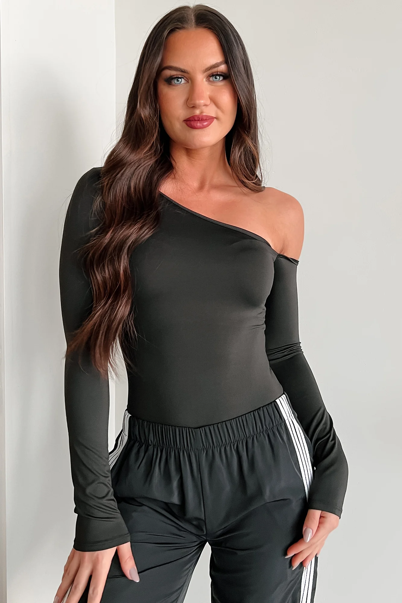 Simple Standards Asymmetric Bodysuit (Black) - Image 16