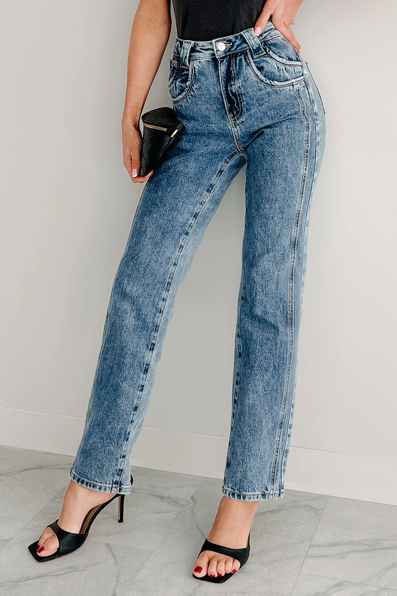 Ada High Rise Saige Dad Jeans (Medium) - Image 2