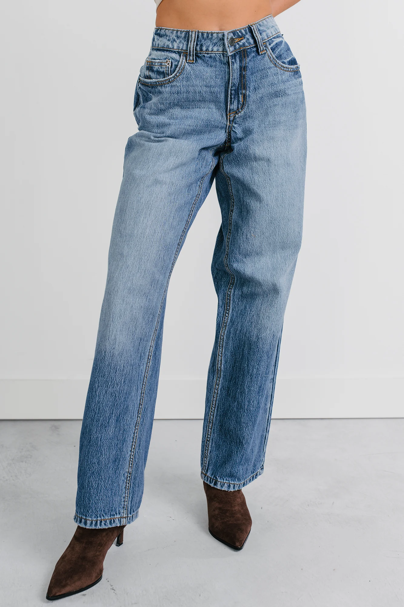 Adelyn Mid Rise Baggy Cello Jeans (Medium) - Image 2
