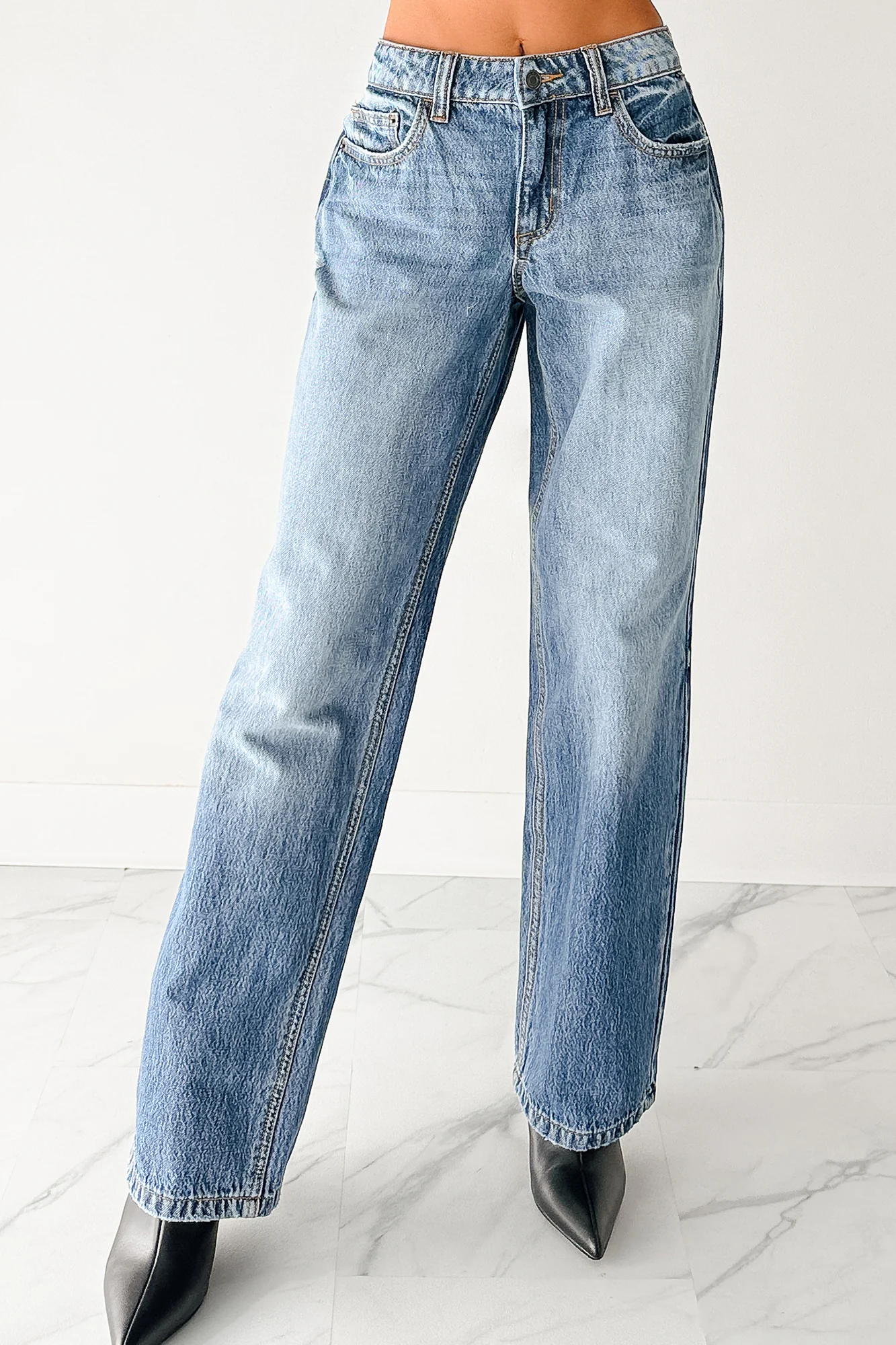 Adelyn Mid Rise Baggy Cello Jeans (Medium) - Image 3