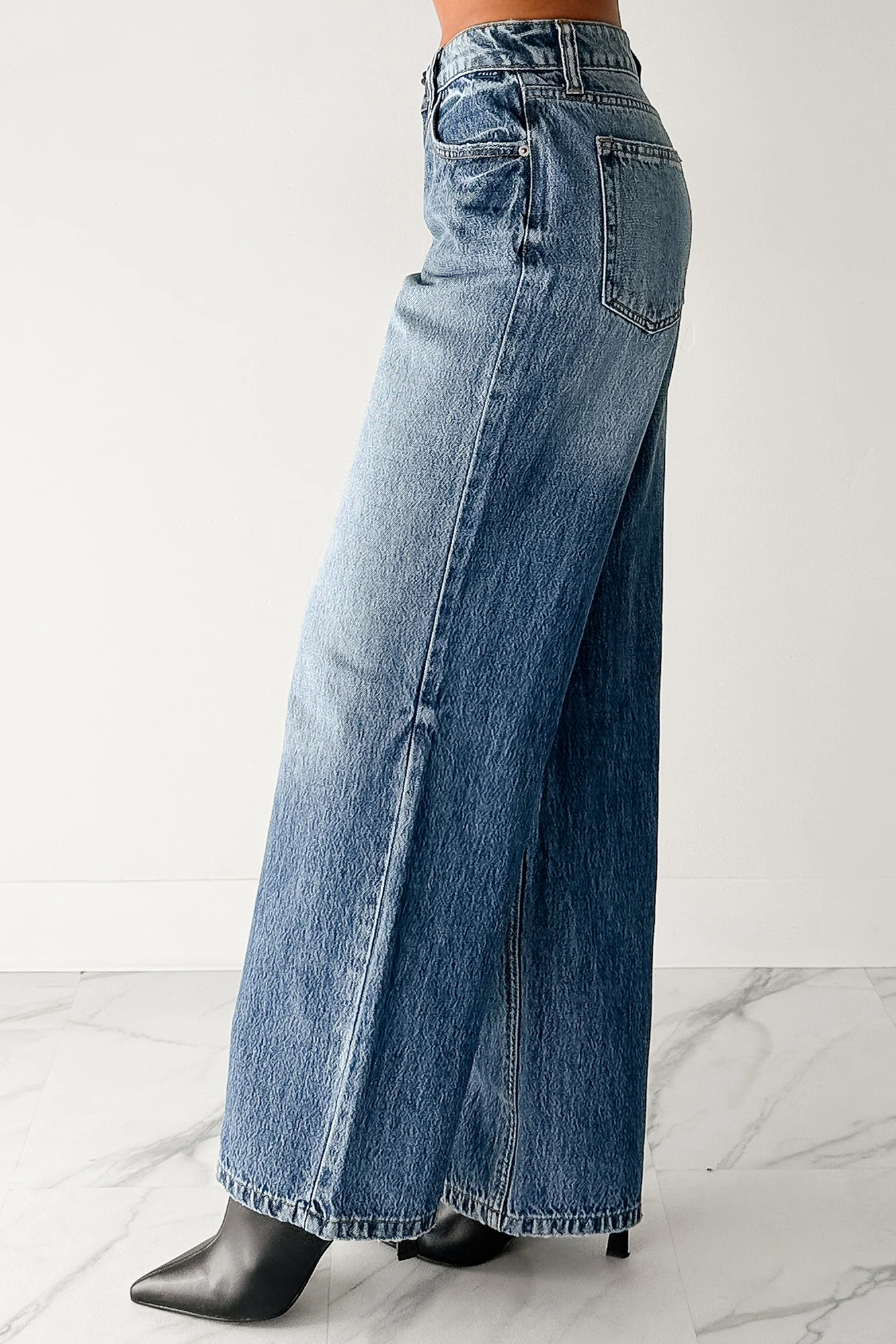 Adelyn Mid Rise Baggy Cello Jeans (Medium) - Image 4
