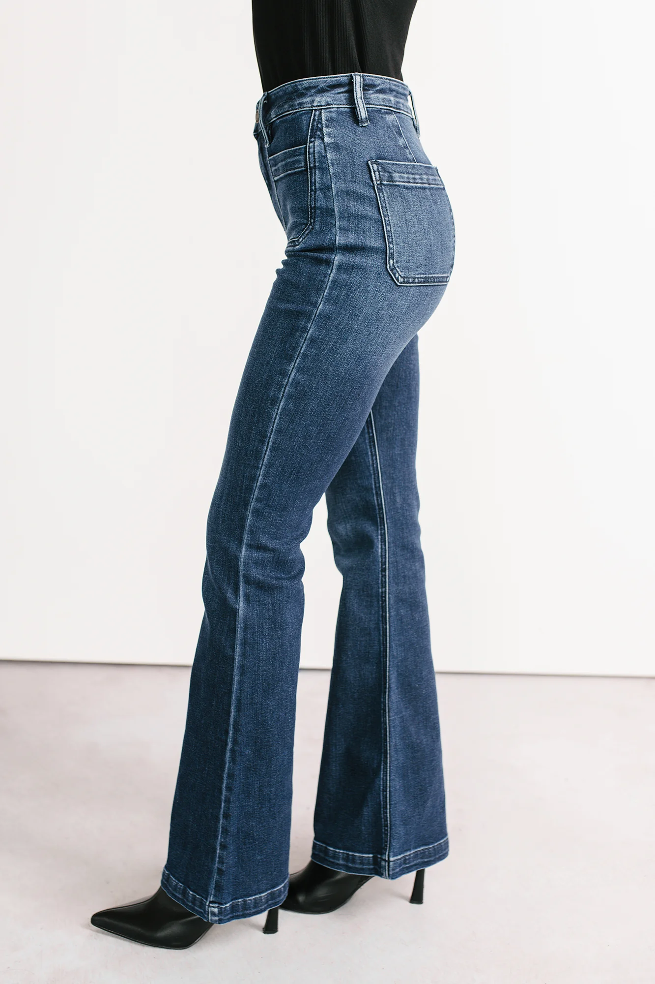 Alena Flare Sneak Peek Jeans (Medium Dark) - Image 3