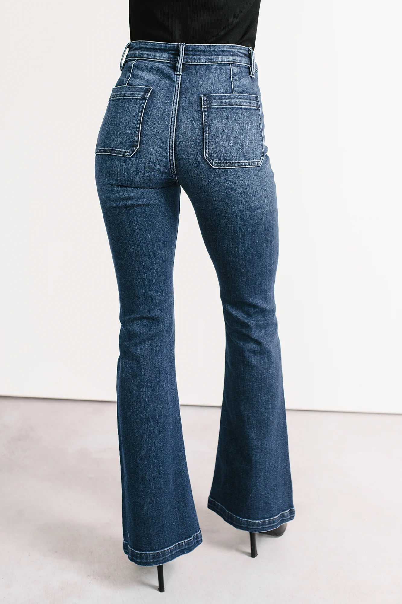 Alena Flare Sneak Peek Jeans (Medium Dark) - Image 4
