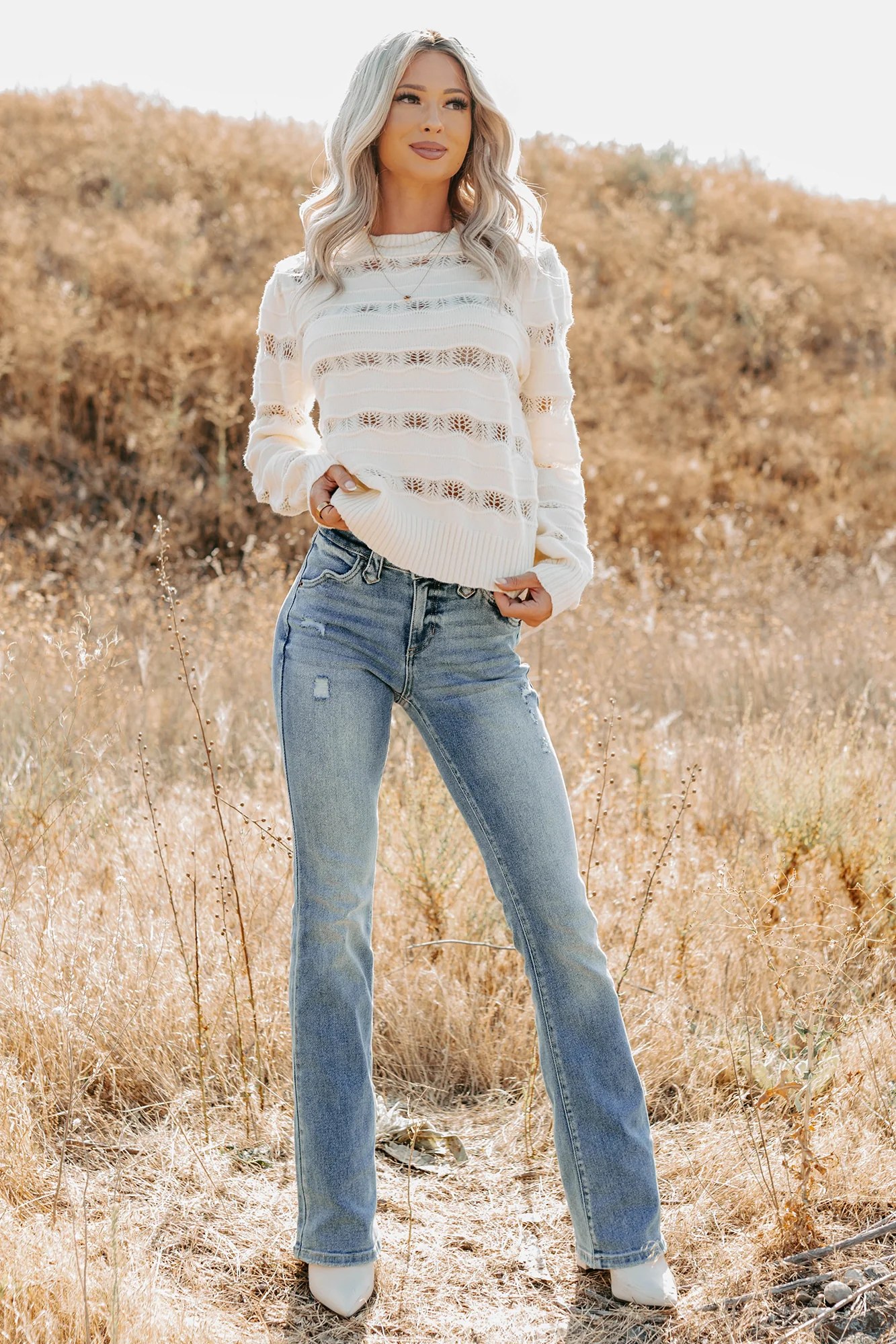 Ashford Mid Rise Bootcut Cello Jeans (Light) - Image 3