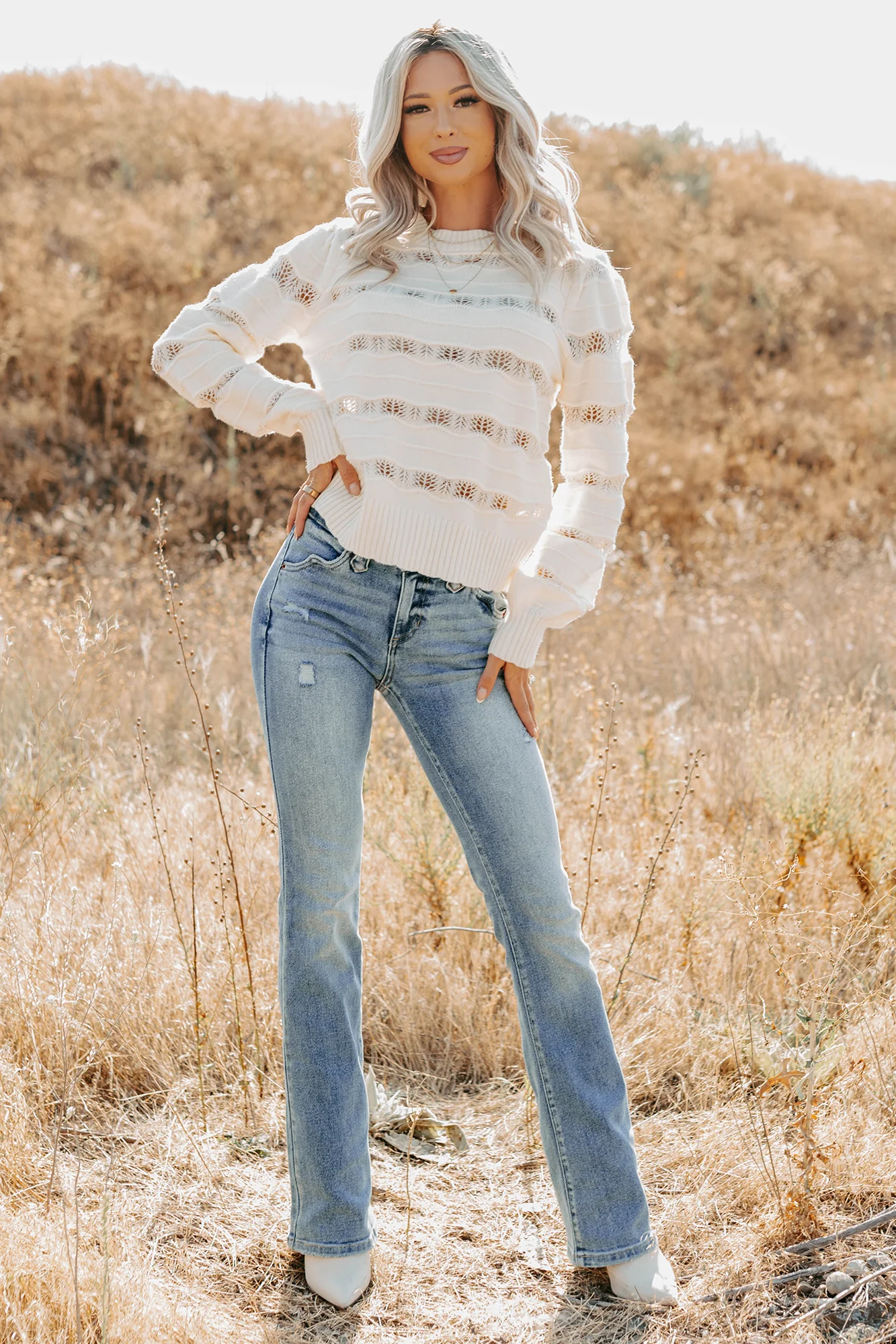 Ashford Mid Rise Bootcut Cello Jeans (Light) - Image 4