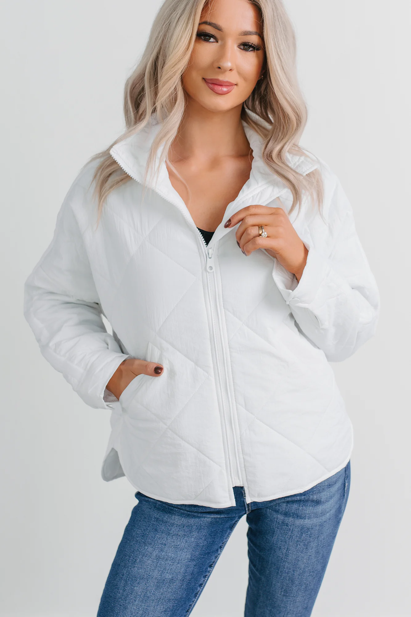 Autumn Memories Quilted Jacket (White) - Image 3