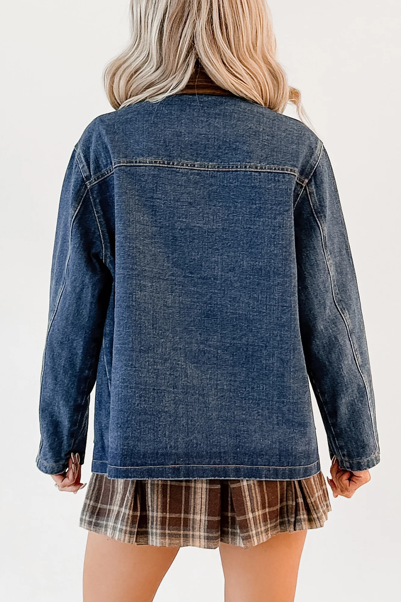 Bastian Papermoon Denim Barn Jacket (Denim Blue) - Image 5