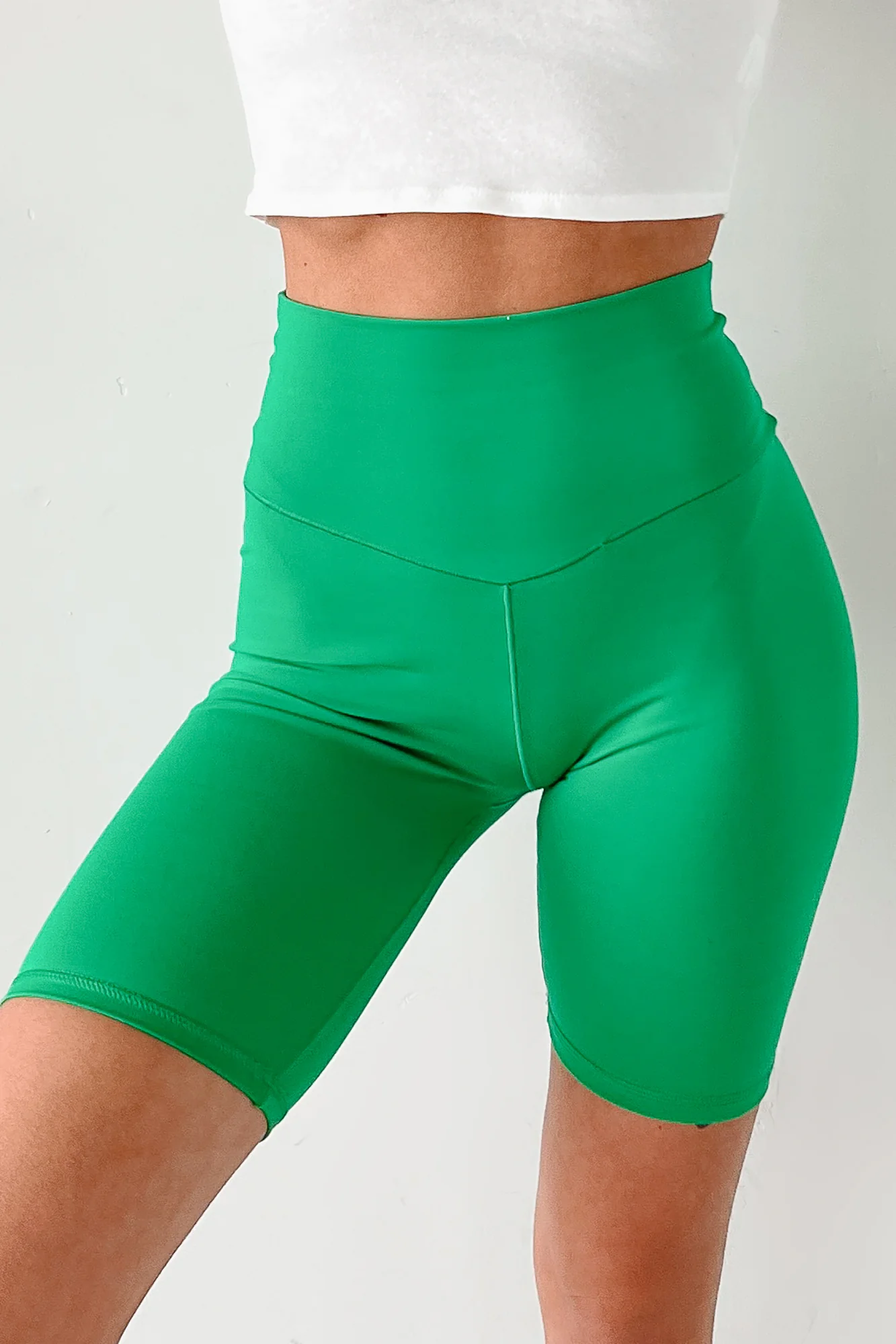 Be In Your Element High Rise Biker Shorts (Kelly Green) - Image 3