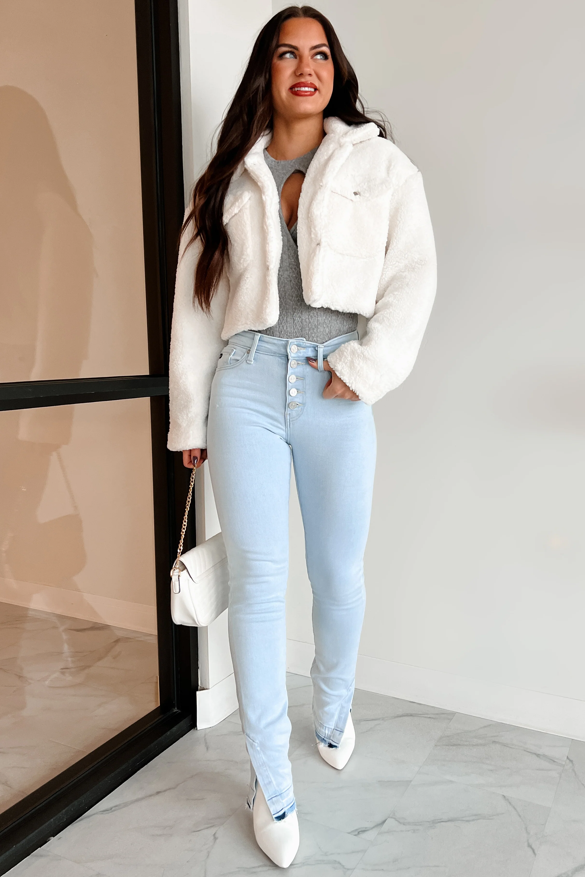 Be Seeing You Soon Teddy Jacket (Ivory) - Image 8