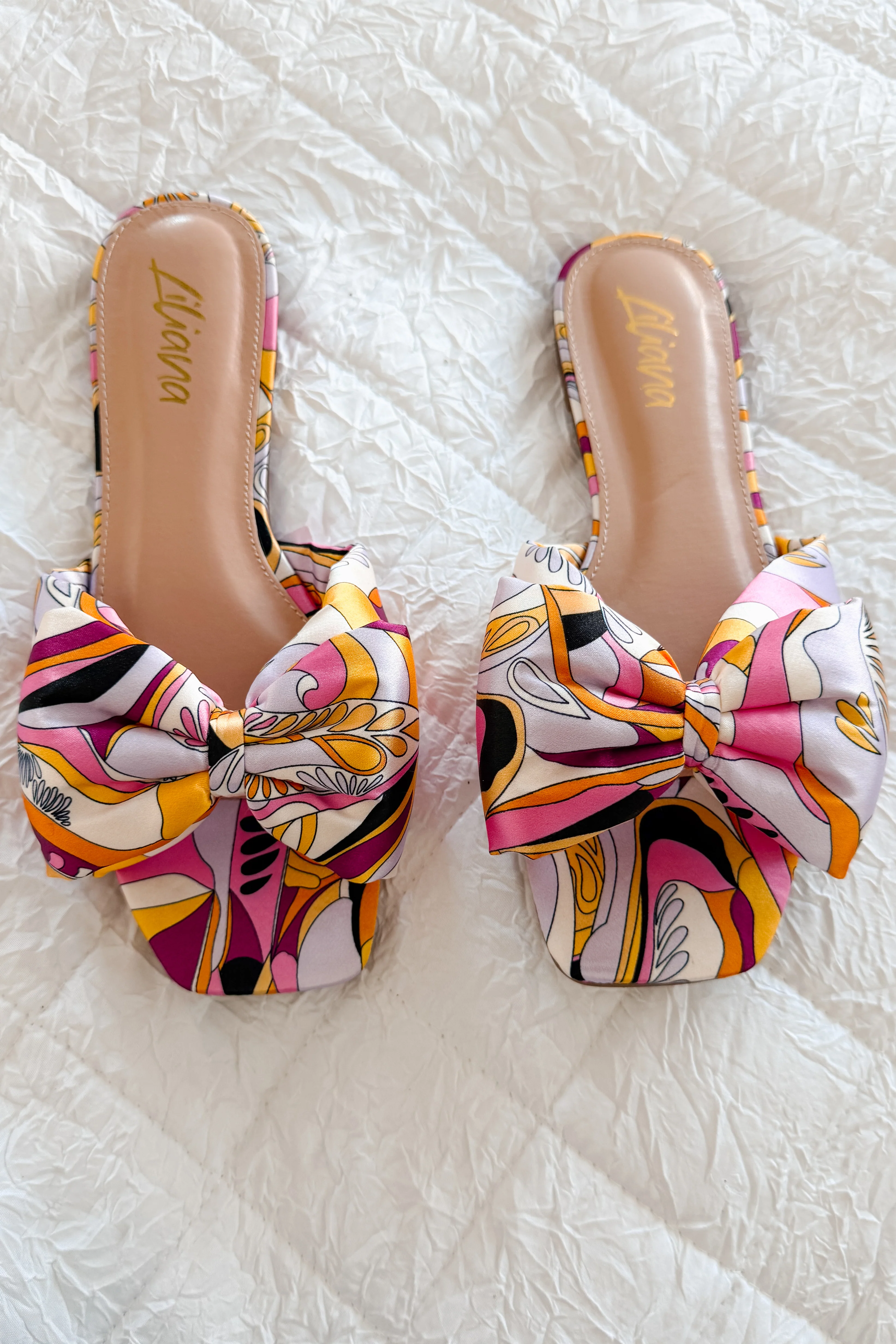 Boardwalk Bliss Square Toe Bowtie Sandals (Fuchsia) - Image 3