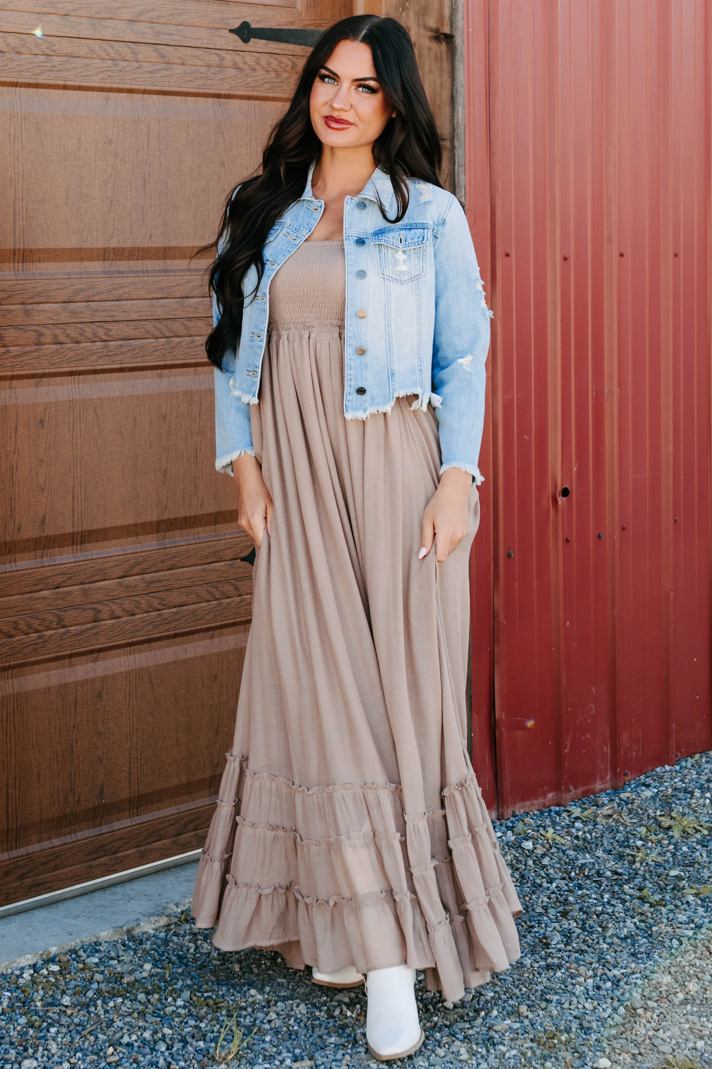 Bold By Nature Cello Distressed Denim Jacket (Light) - Image 7