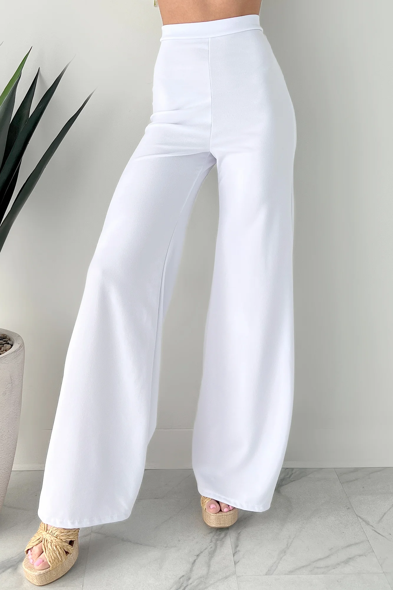 Boundless Ambition High Waist Pants (White) - Image 5