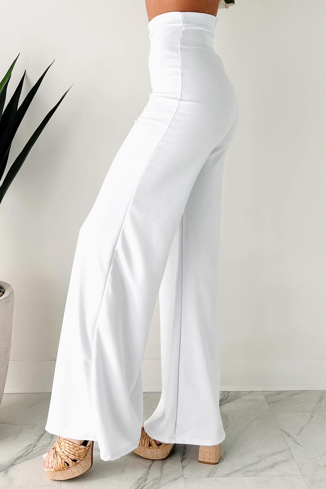 Boundless Ambition High Waist Pants (White) - Image 6