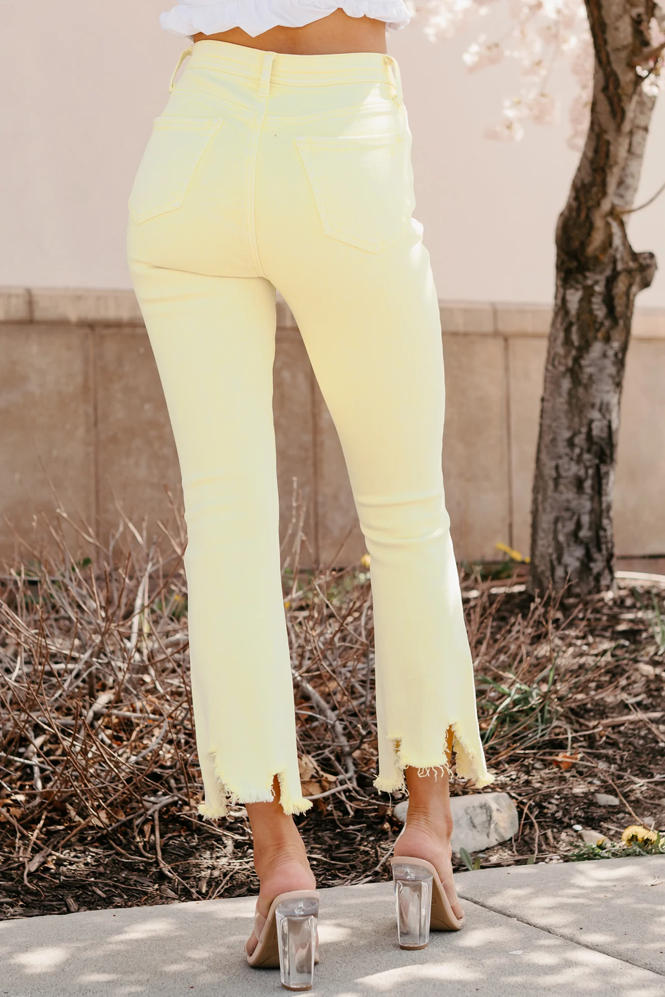 Brad Tummy Control Kick Flare Saige Jeans (Yellow) - Image 5