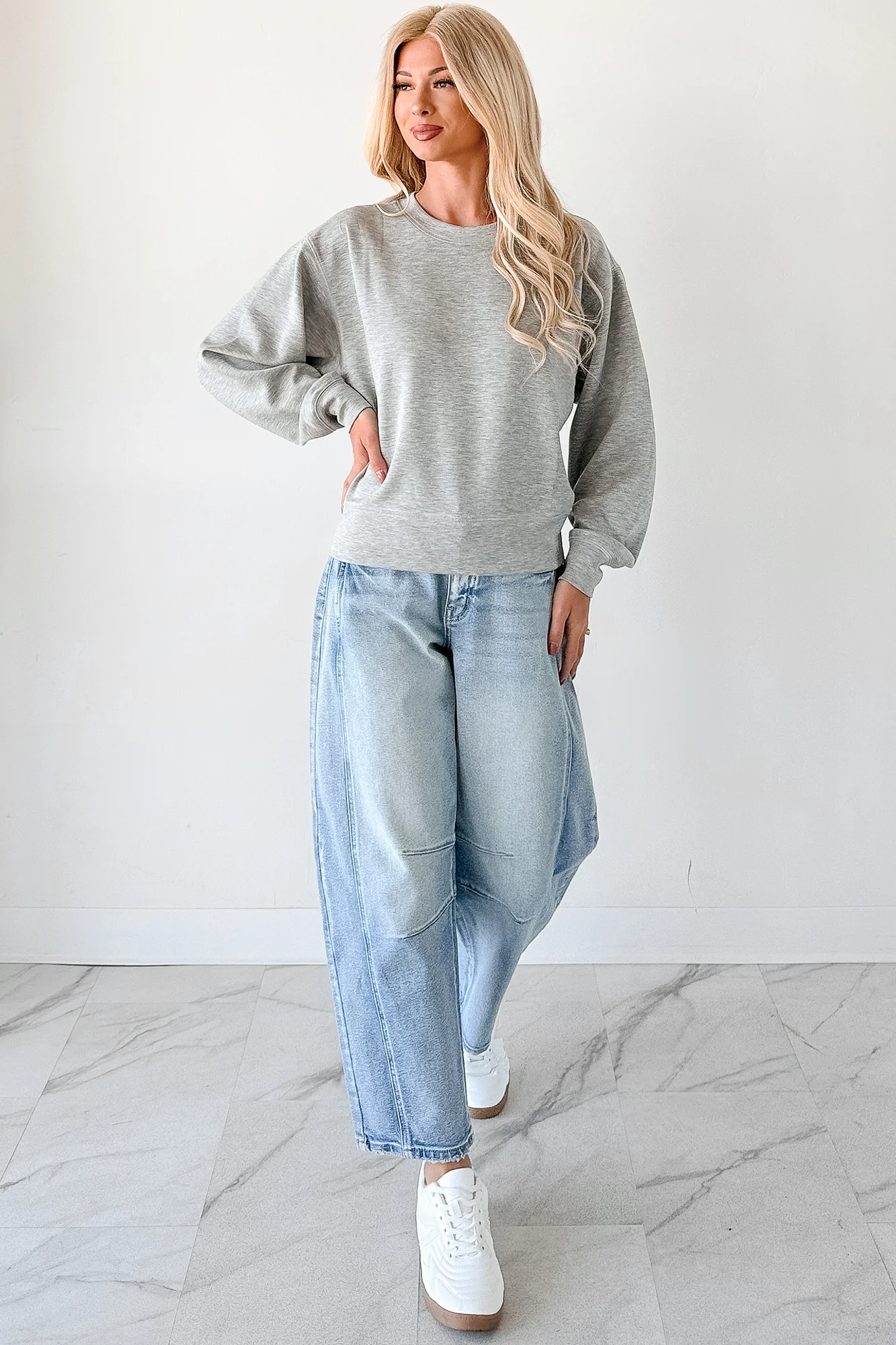 Call It A Day Classic Crewneck Sweatshirt (Grey) - Image 6