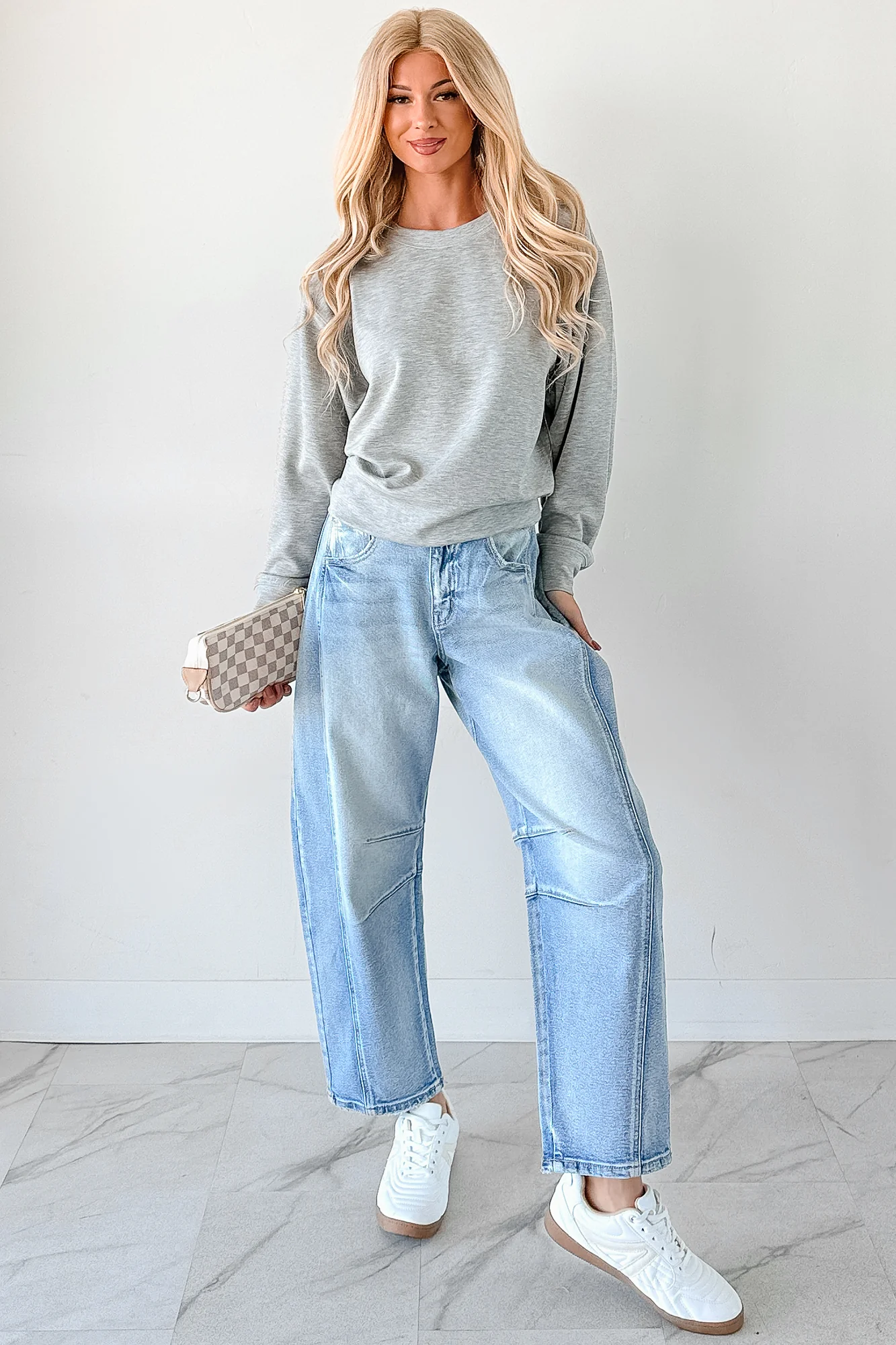 Call It A Day Classic Crewneck Sweatshirt (Grey) - Image 8