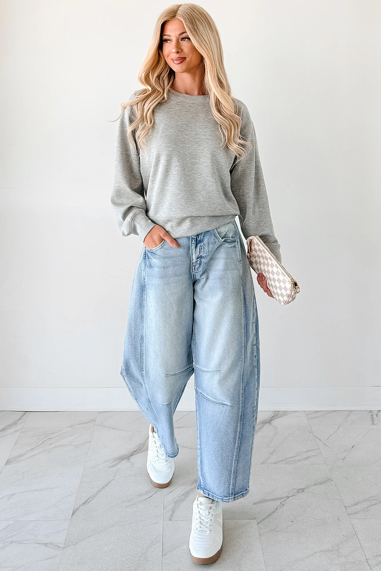 Call It A Day Classic Crewneck Sweatshirt (Grey) - Image 9