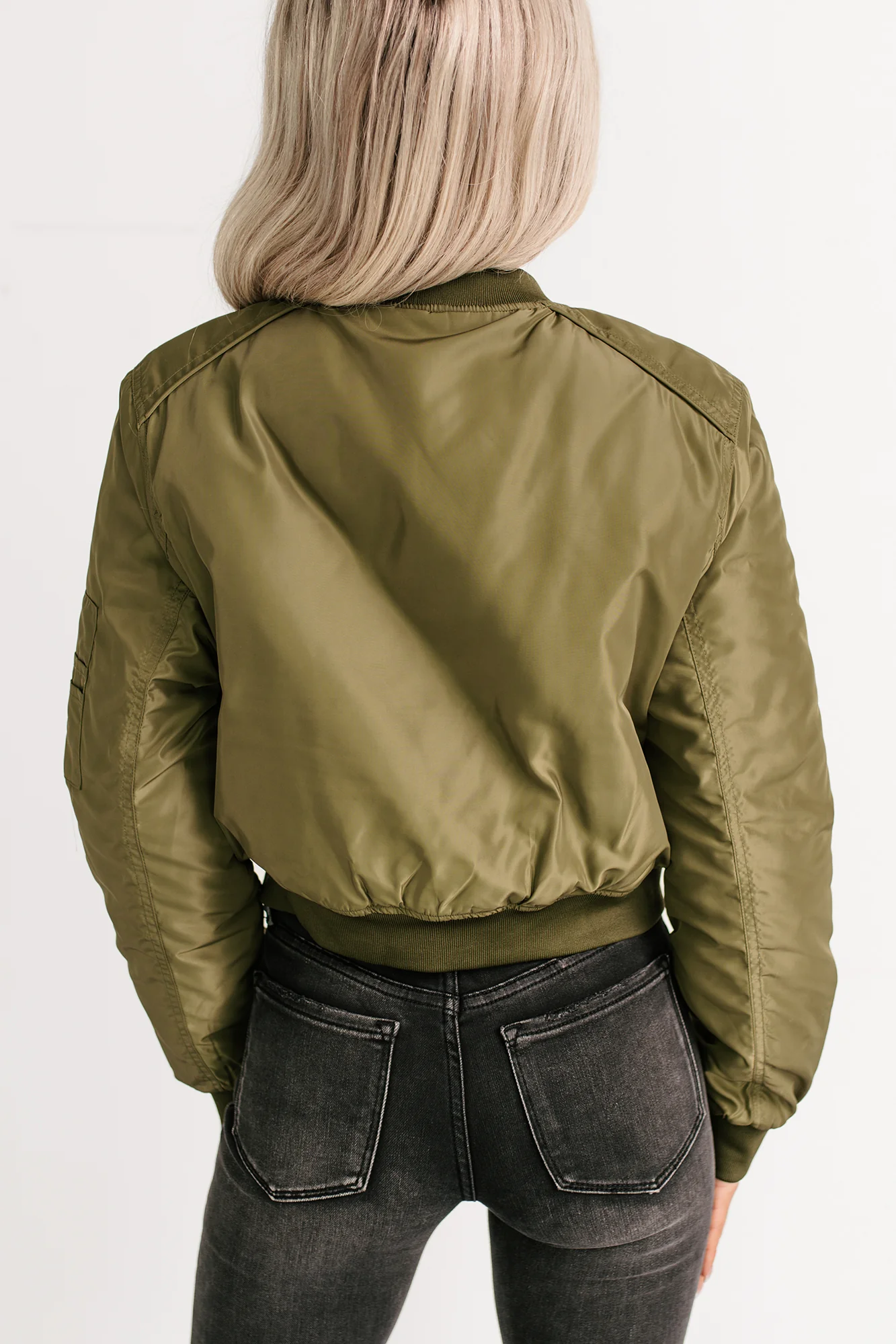 Call This Love Windbreaker Jacket (Olive) - Image 5