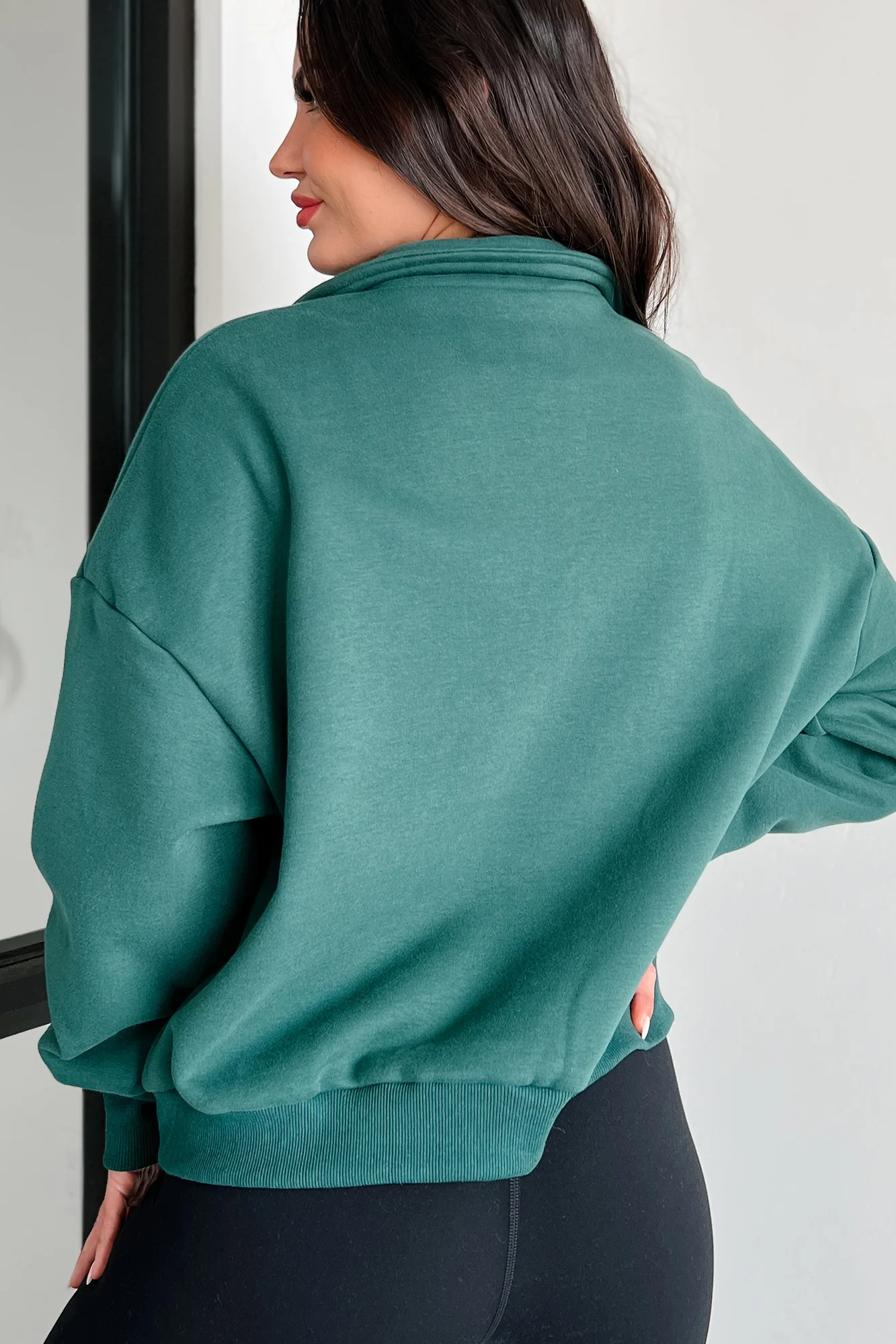 City Sights Quarter-Zip Pullover (Hunter Green) - Image 4