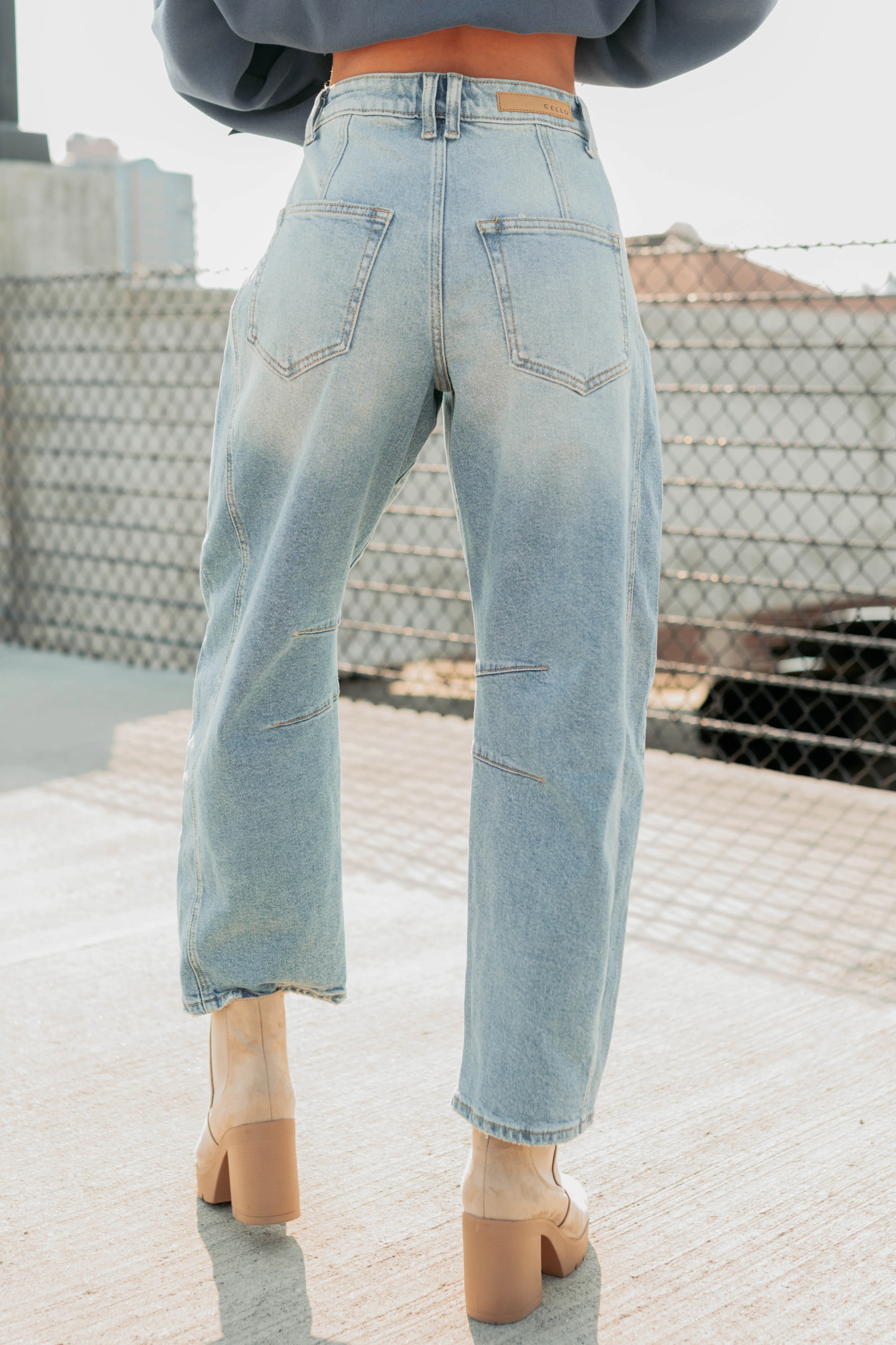 Colette Mid Rise Barrel Cello Jeans (Vintage Medium) - Image 6