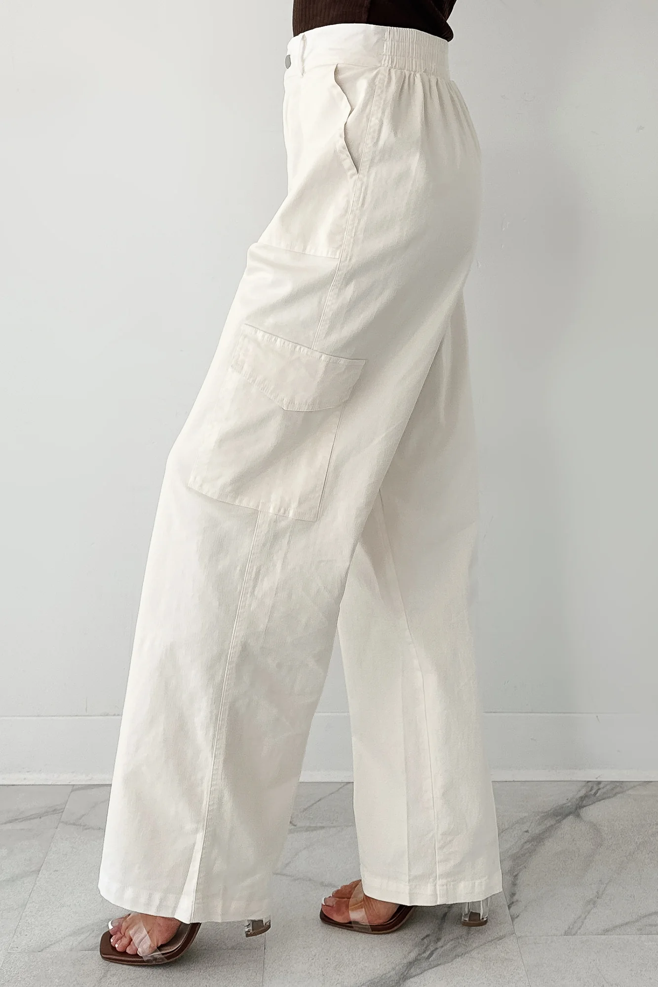 Cool People Only Cargo Pants (Off White) - Image 3