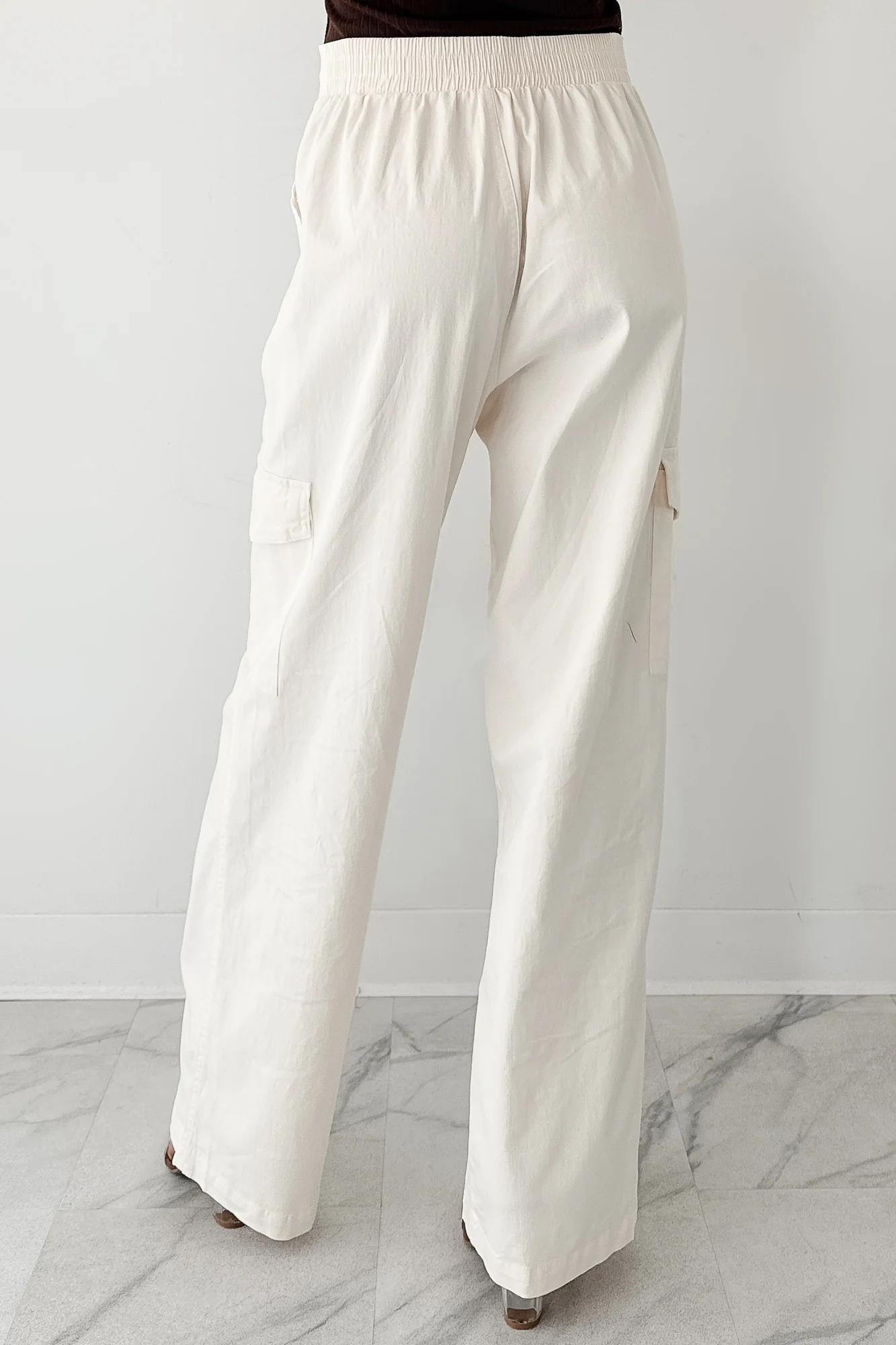 Cool People Only Cargo Pants (Off White) - Image 4