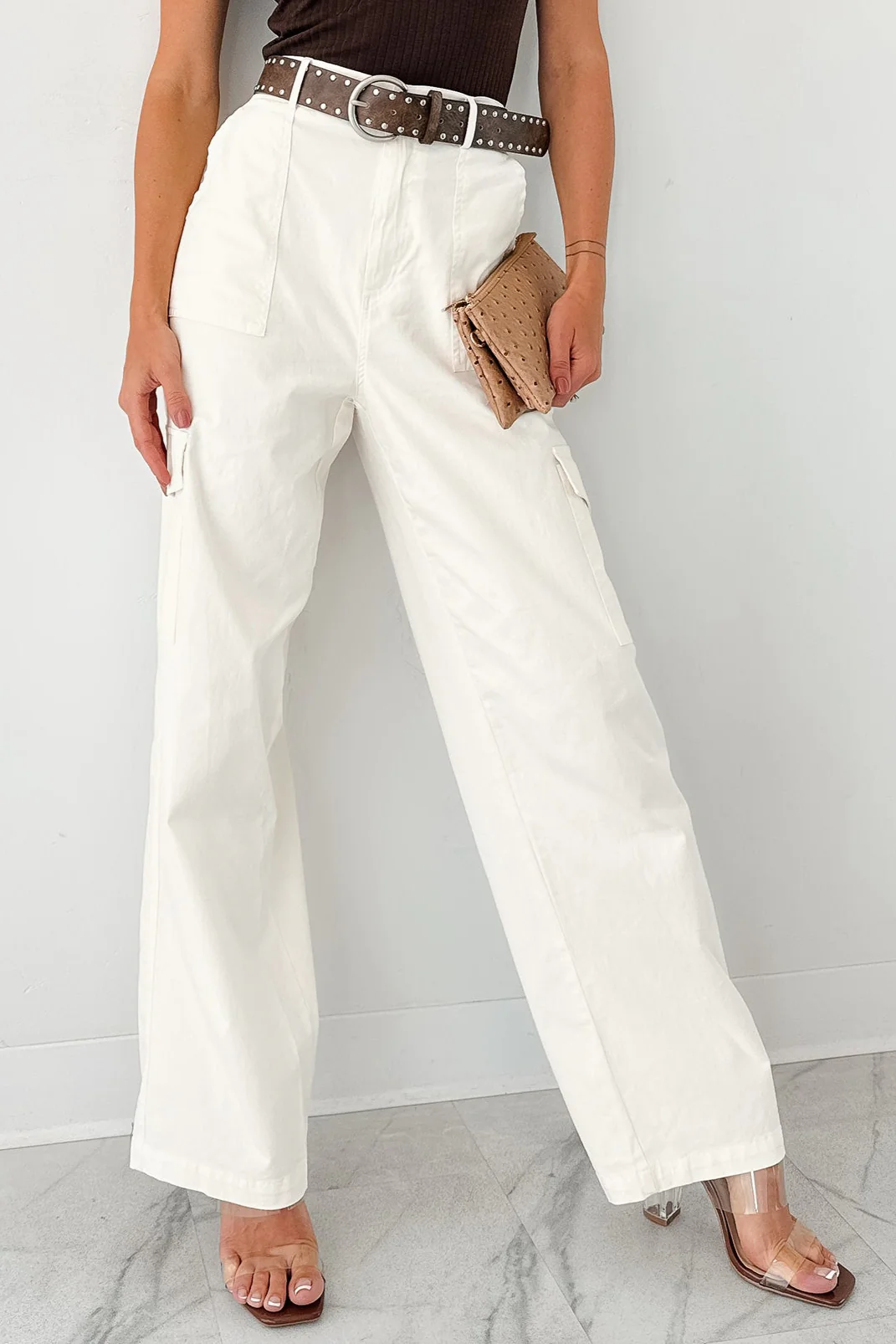Cool People Only Cargo Pants (Off White) - Image 7