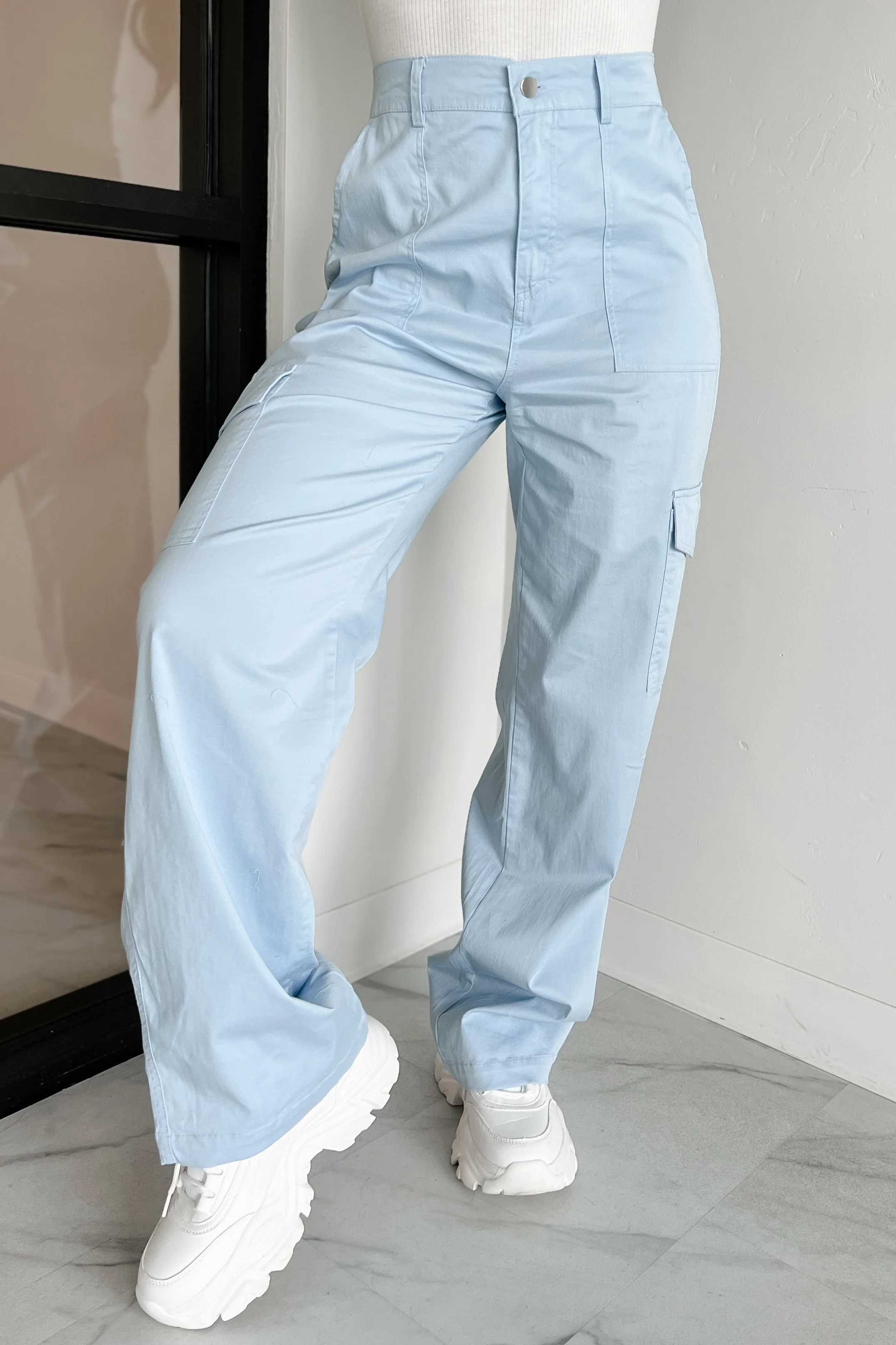Cool People Only Cargo Pants (Sky) - Image 3