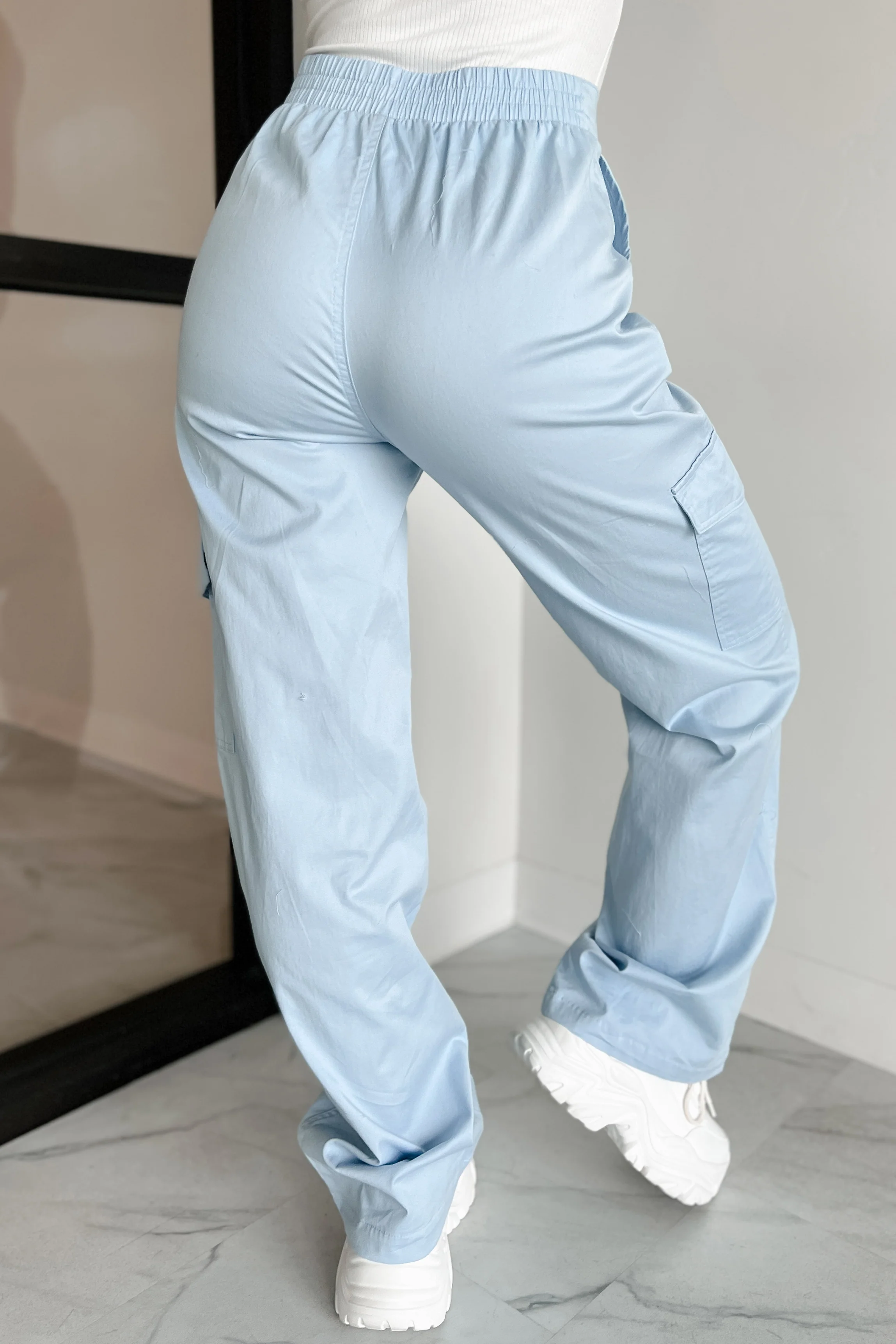 Cool People Only Cargo Pants (Sky) - Image 4
