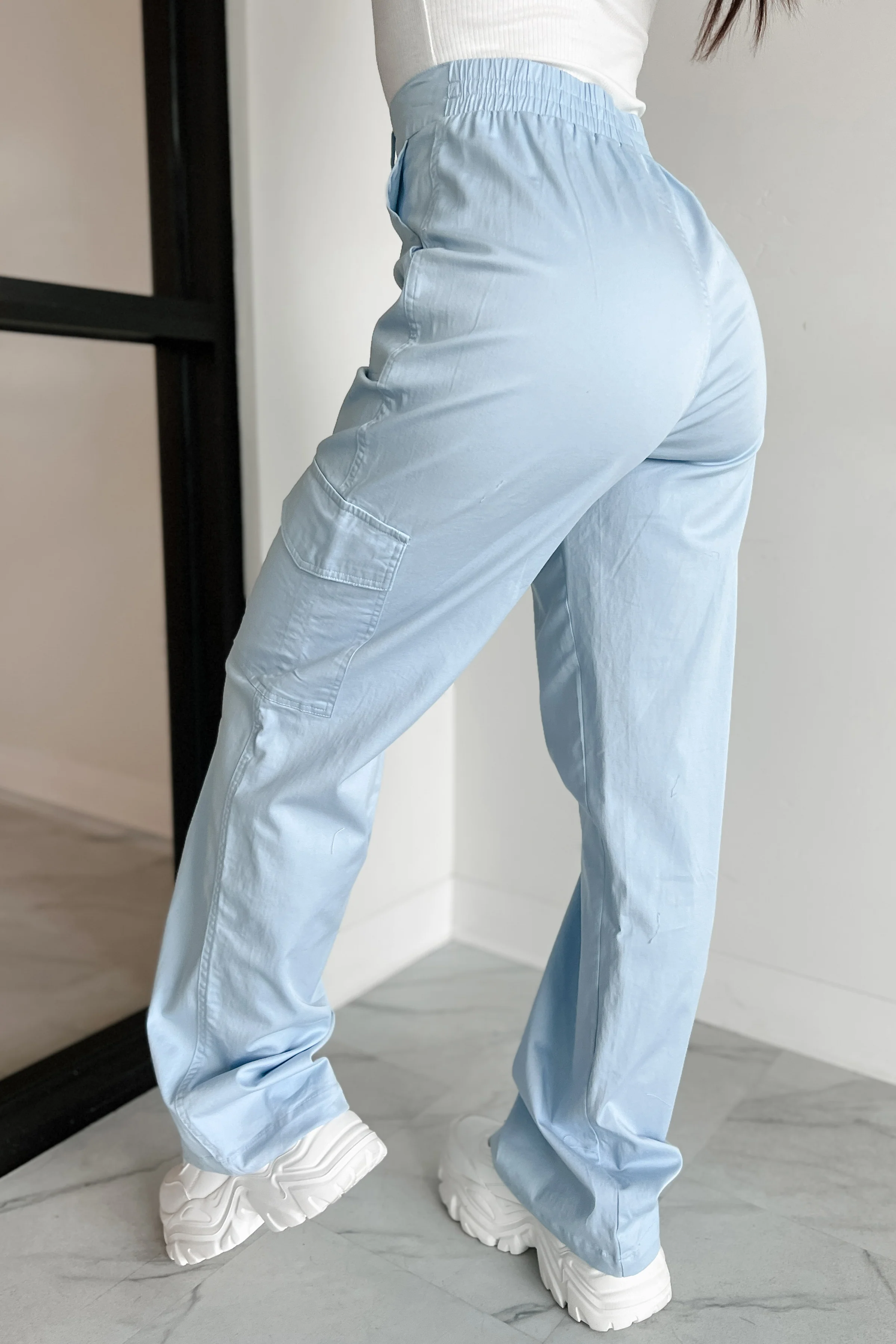 Cool People Only Cargo Pants (Sky) - Image 6