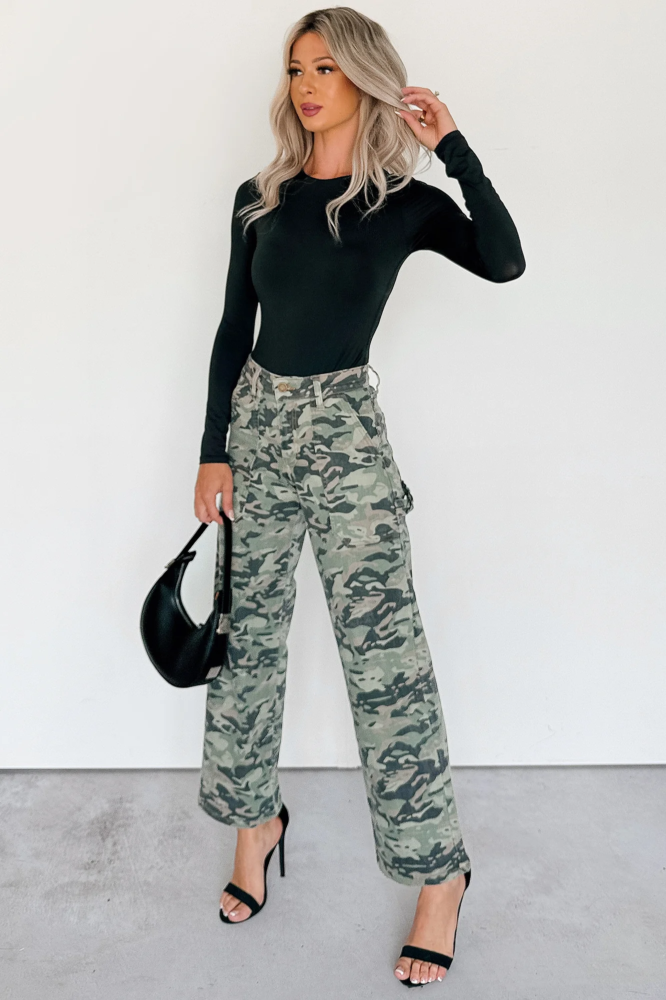 Copernicus Camo Print Straight Leg Carpenter Jeans (Camo) - Image 2