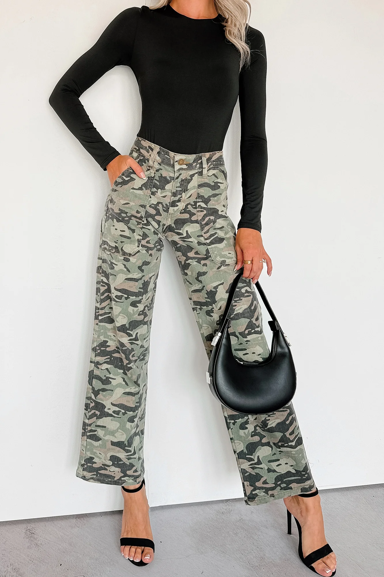 Copernicus Camo Print Straight Leg Carpenter Jeans (Camo) - Image 4