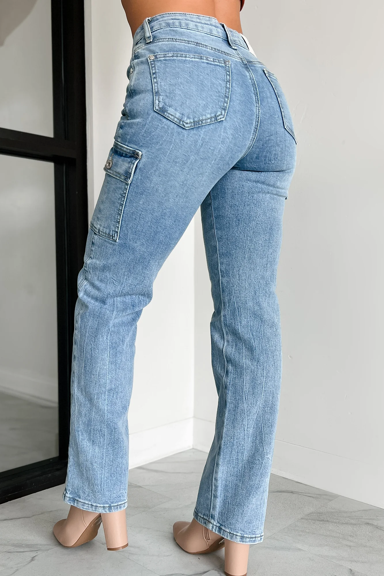 Cova High Rise Special A Cargo Jeans (Medium Dark) - Image 5