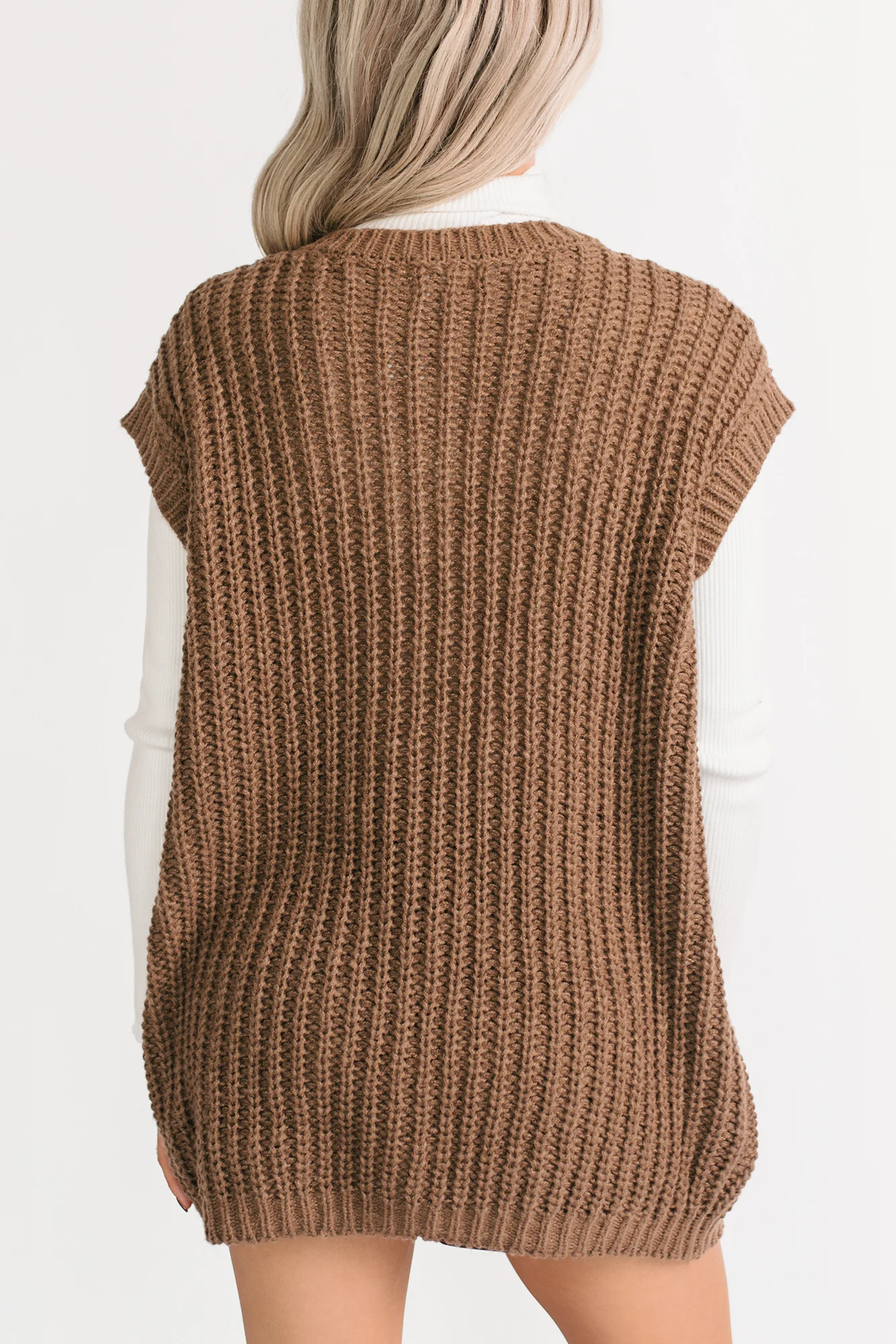 Cozy Carry Short Sleeve Cardigan (Brown) - Image 4