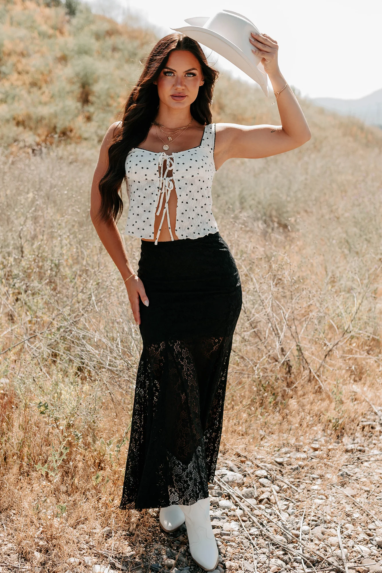 Cupid’s Favorite Sleeveless Floral Top (Ivory) - Image 4