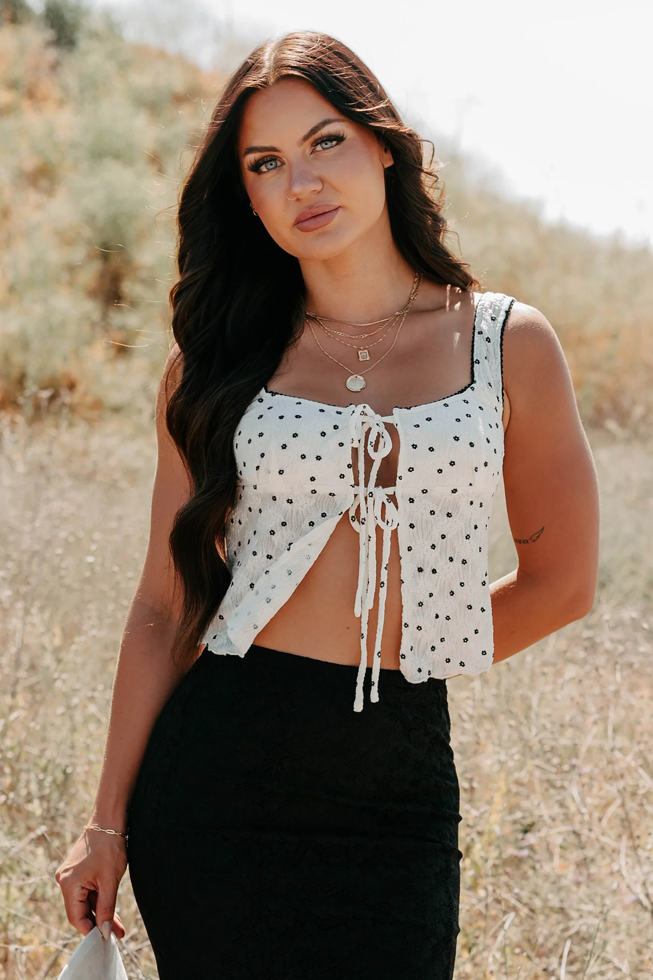 Cupid’s Favorite Sleeveless Floral Top (Ivory) - Image 6