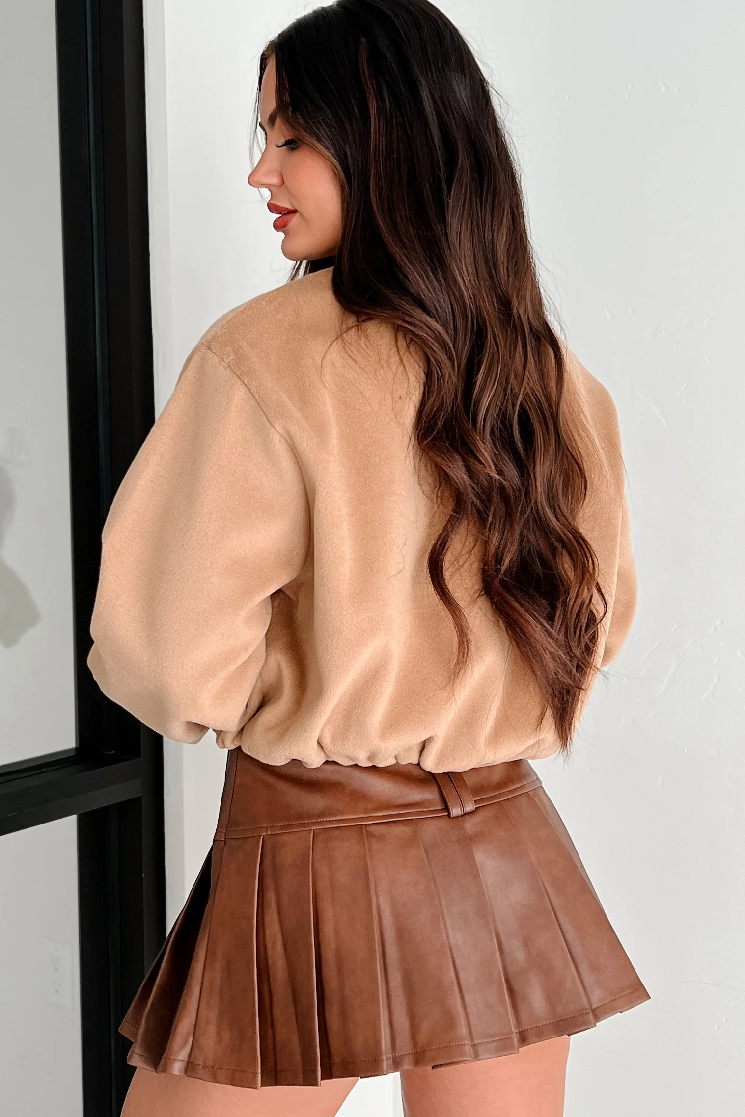 Detroit Days Zip-Up Jacket (Taupe) - Image 4