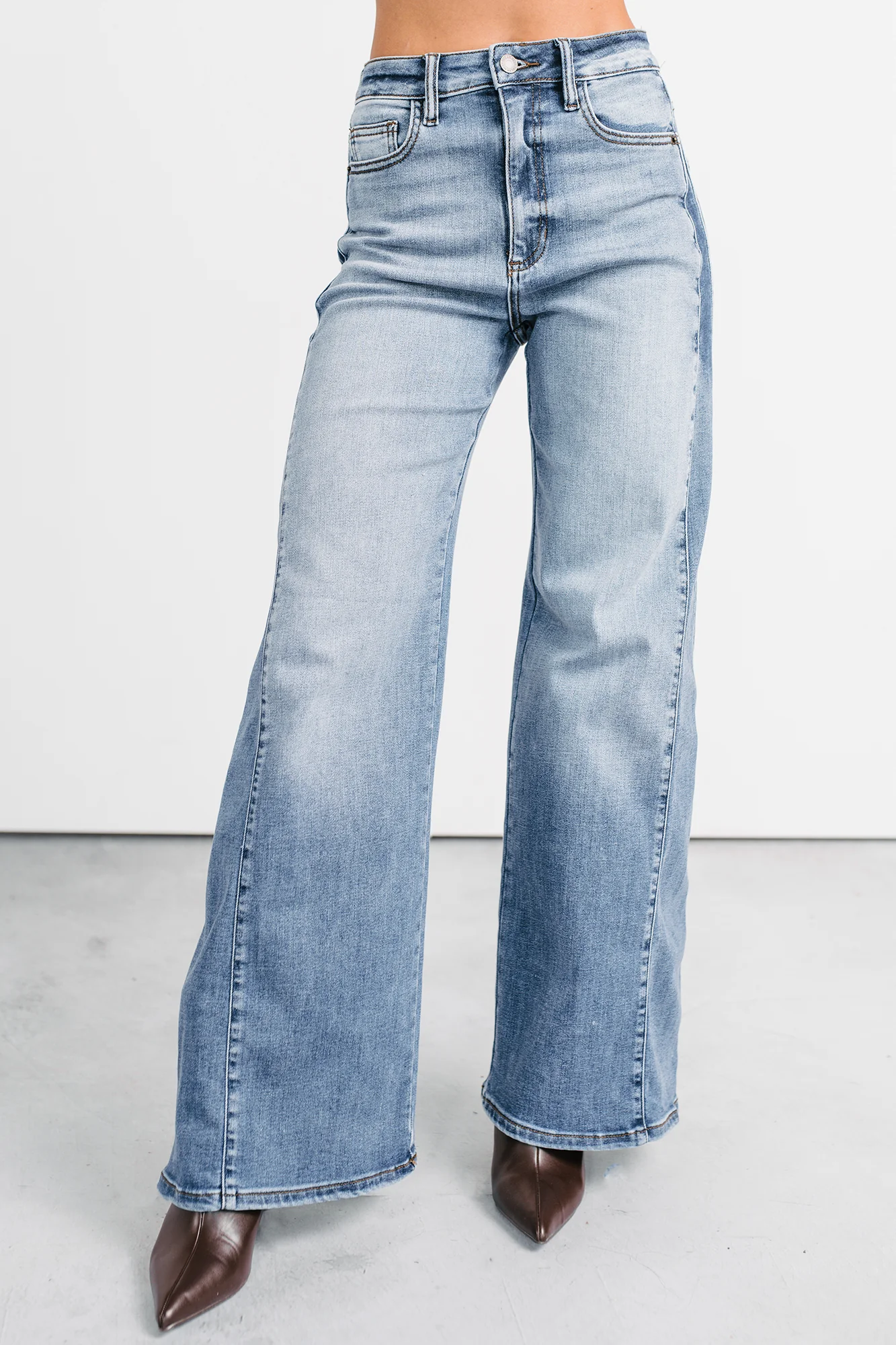 Diane Wide Leg Phoenix Textile Jeans (Light Wash) - Image 4