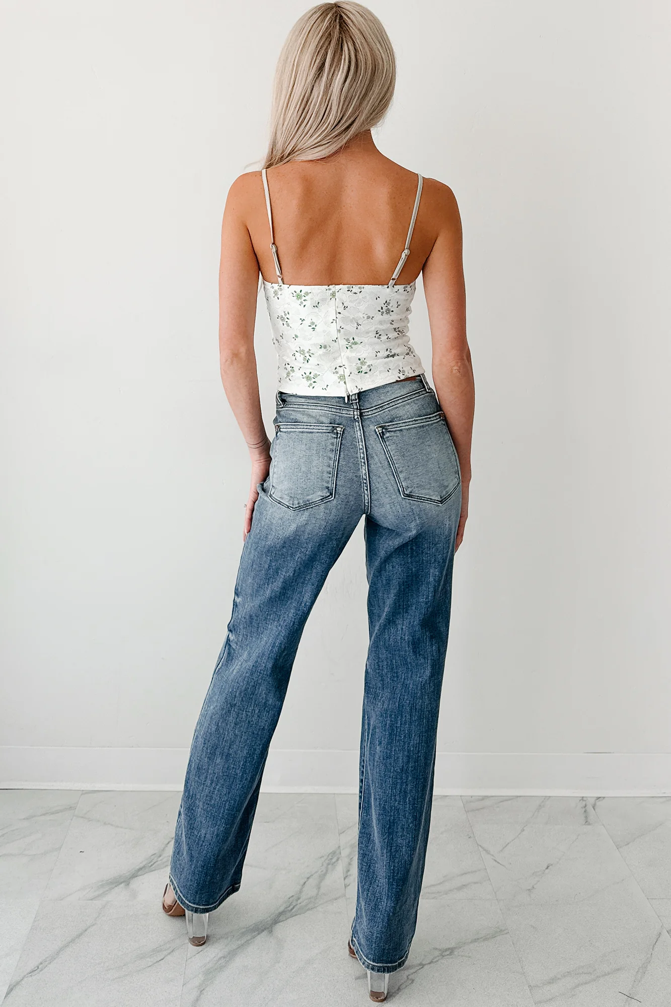 Don't Let Me Go Lace Floral Corset Top (Green) - Image 3