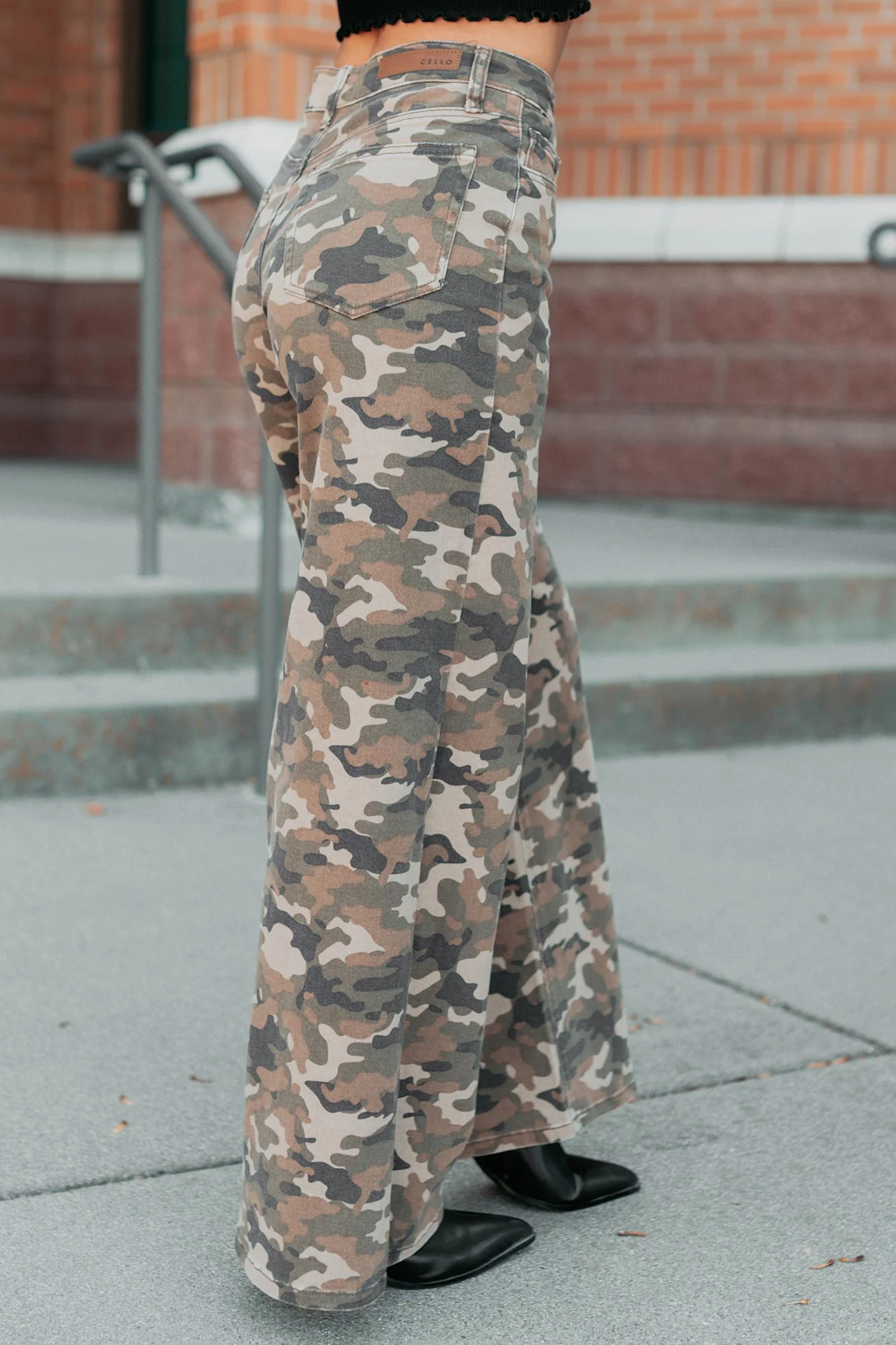 Douglas High Rise Wide Leg Cello Jeans (Camo) - Image 8