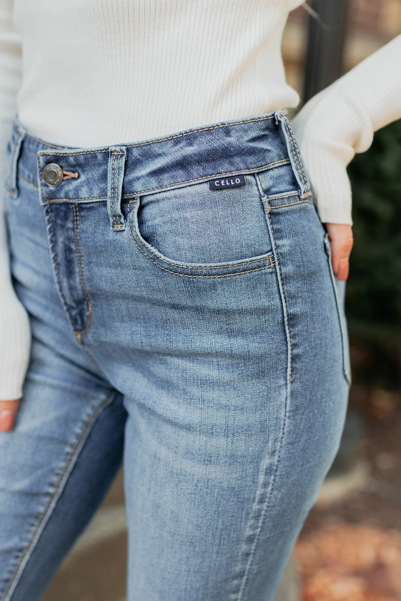 Edward Mid Rise Boot-Cut Cello Jeans (Medium) - Image 3