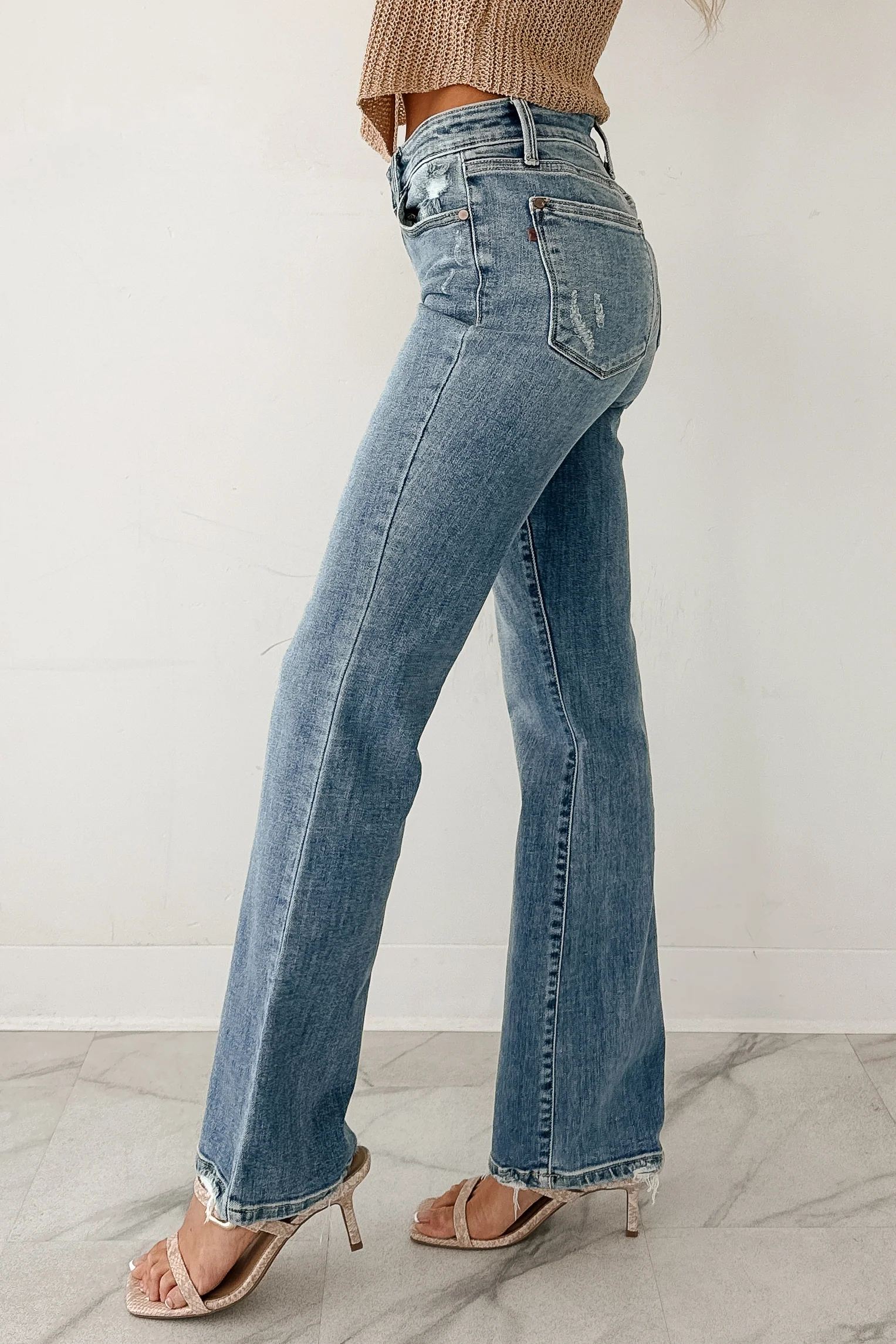 Elara Mid Rise Bootcut Judy Blue Jeans (Medium) - Image 5