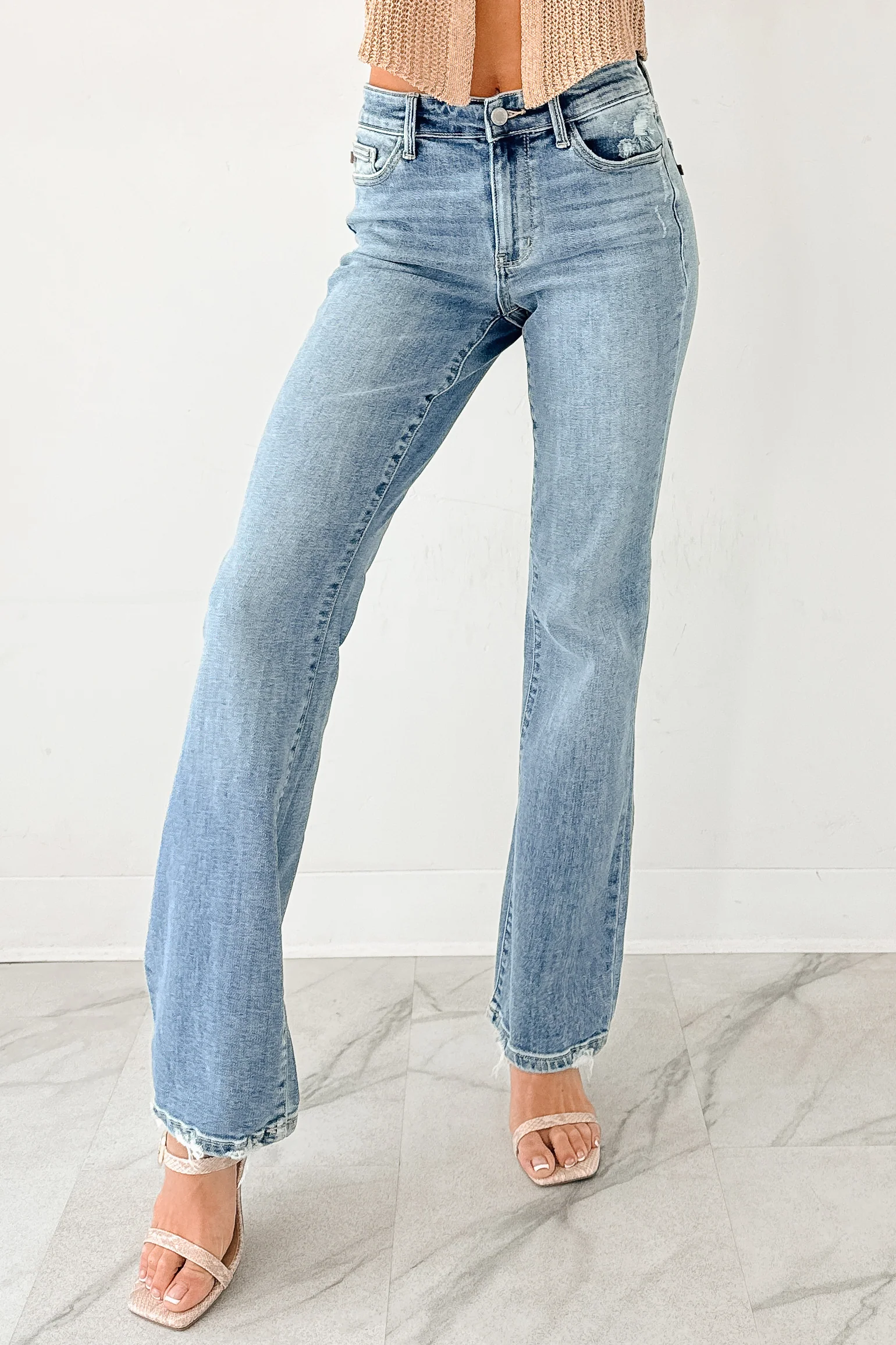 Elara Mid Rise Bootcut Judy Blue Jeans (Medium) - Image 7
