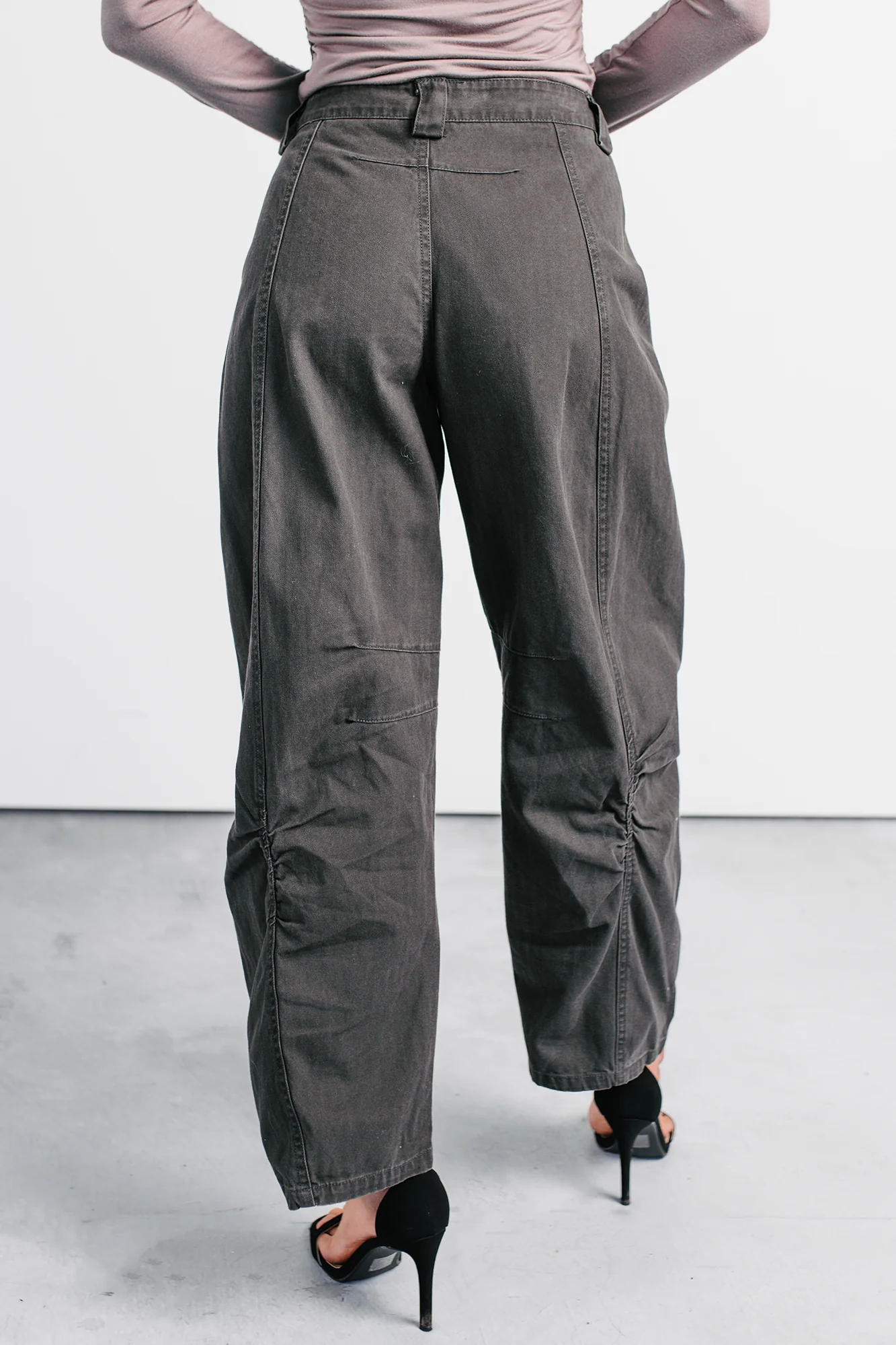 Fabian Wide Leg Denim Papermoon Jeans (Charcoal) - Image 5