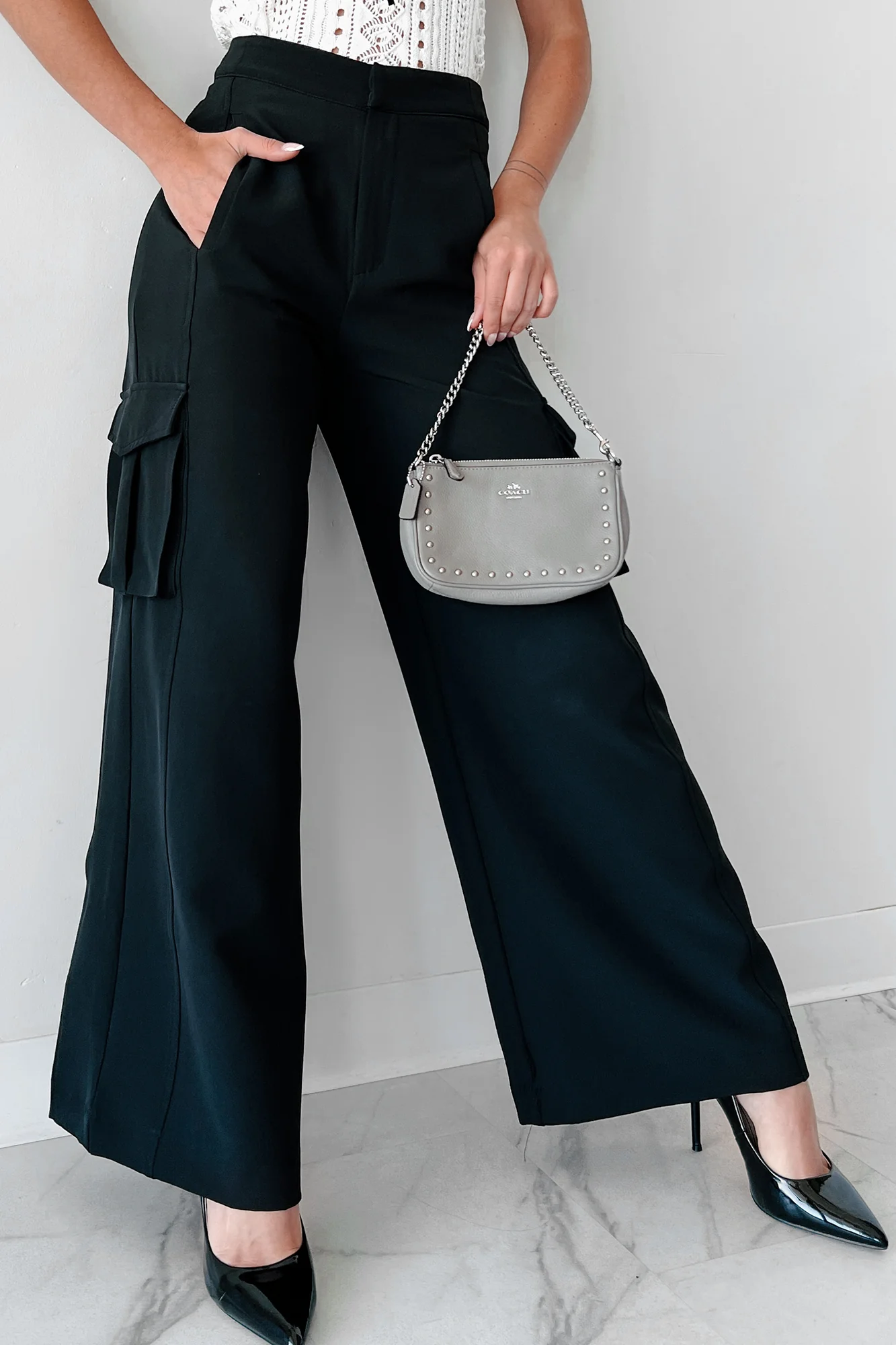 Finally On Time Cargo Pants (Black) - Image 3