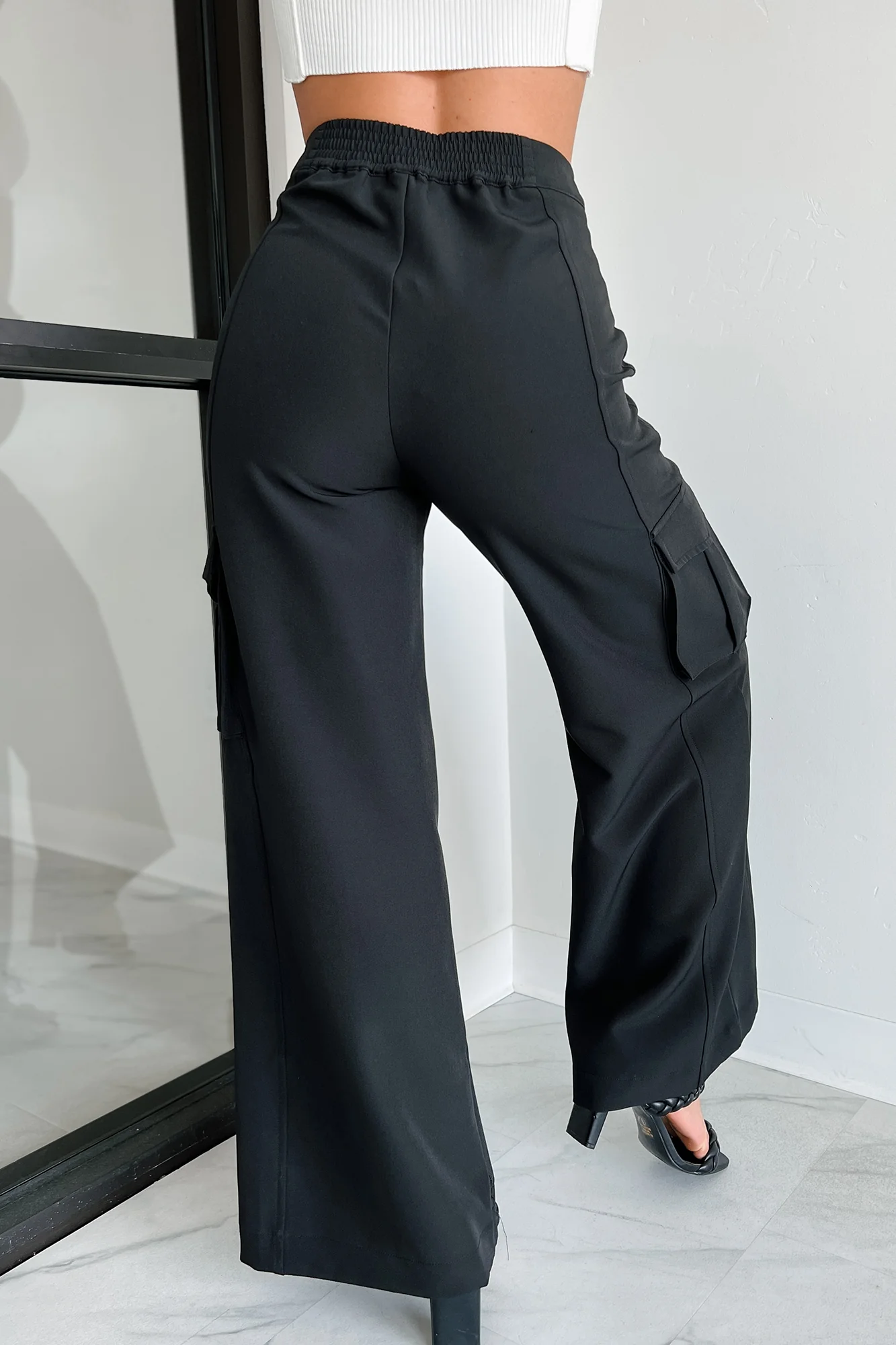 Finally On Time Cargo Pants (Black) - Image 5