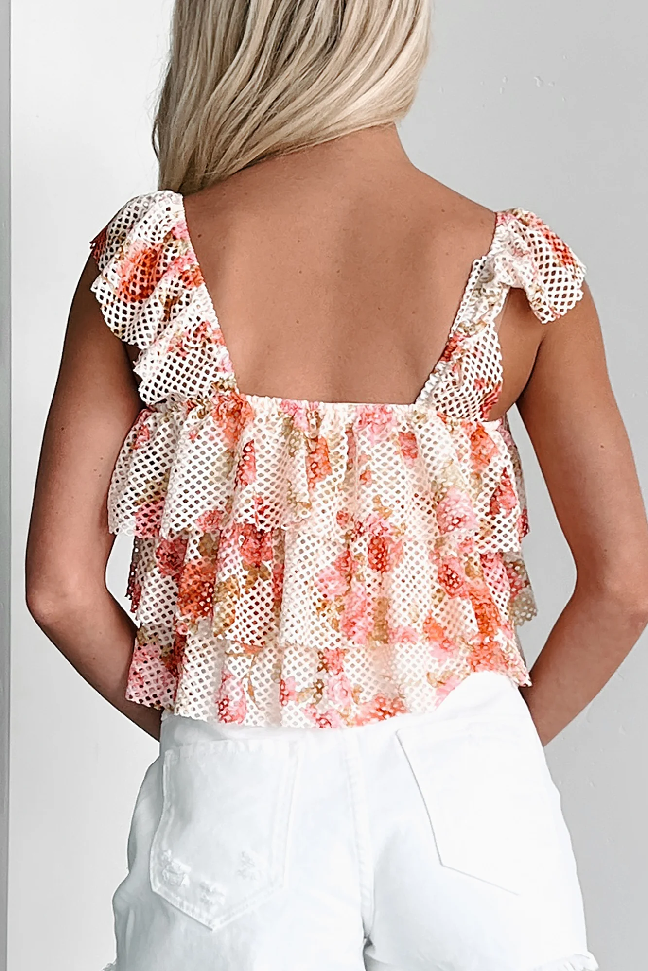 Flirty Potential Tiered Mesh Crop Top (Multi) - Image 3